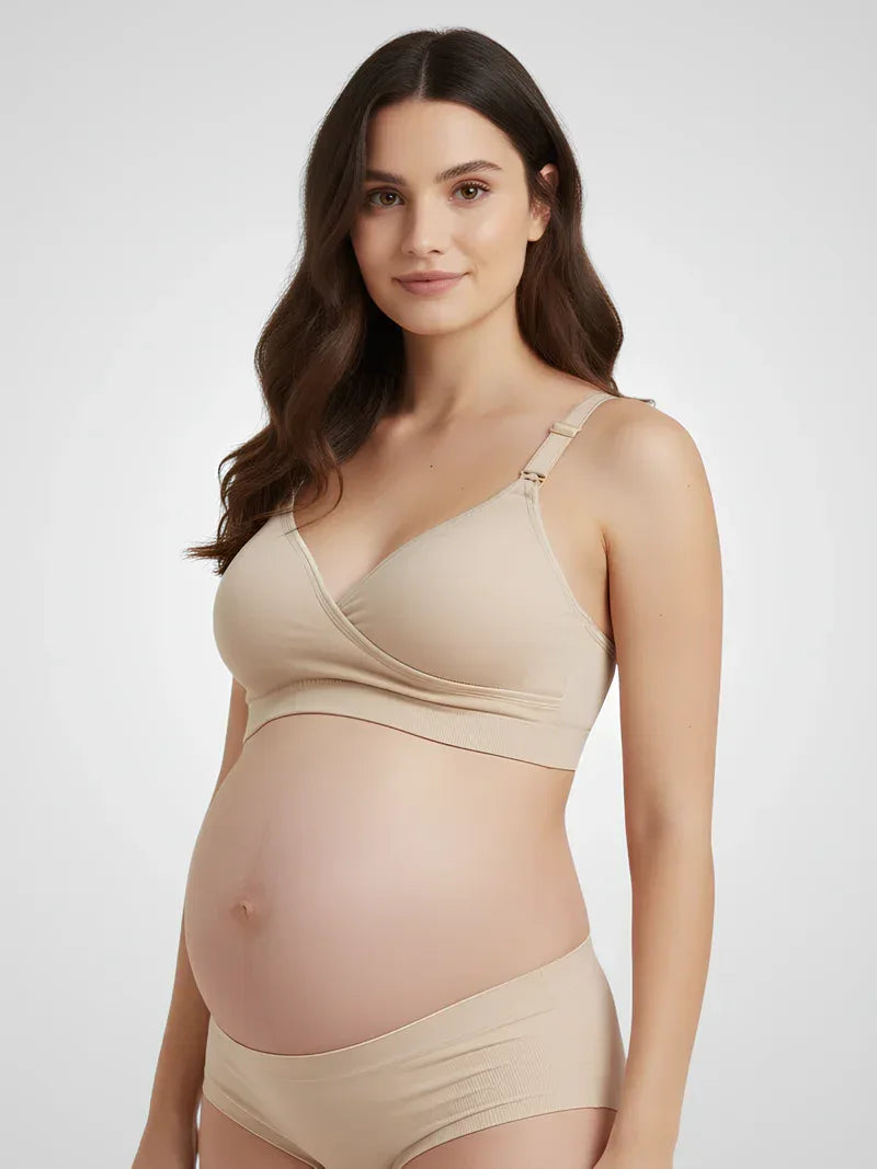 Soutien-gorge allaitement croisé sans coutures