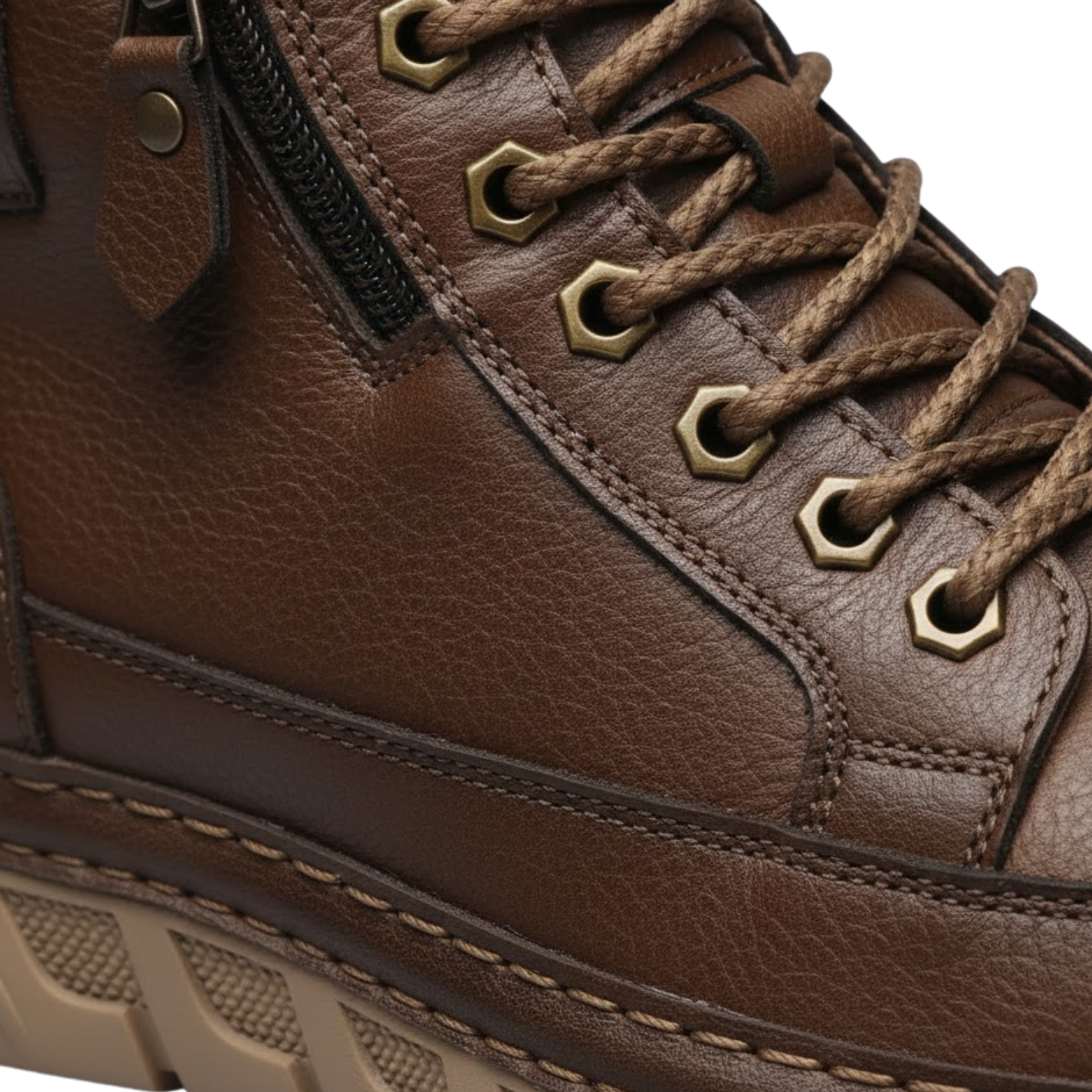 Bottes homme cuir véritable style vintage décontracté élégant robuste