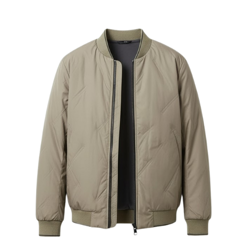 Veste Homme Légère en Duvet avec Col Baseball