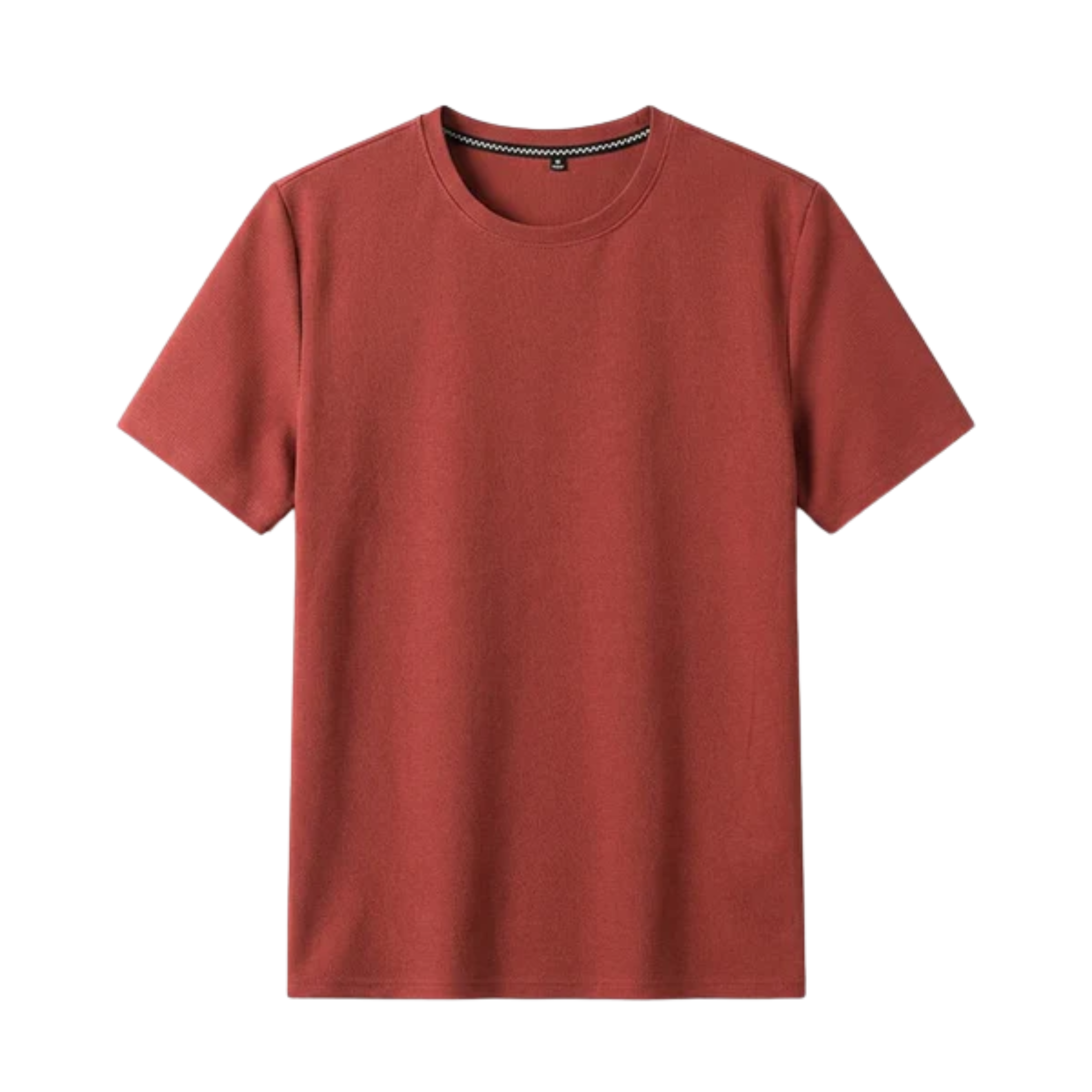 T-shirt en maille gaufrée pour homme — coupe décontractée ajustée — style casual quotidien