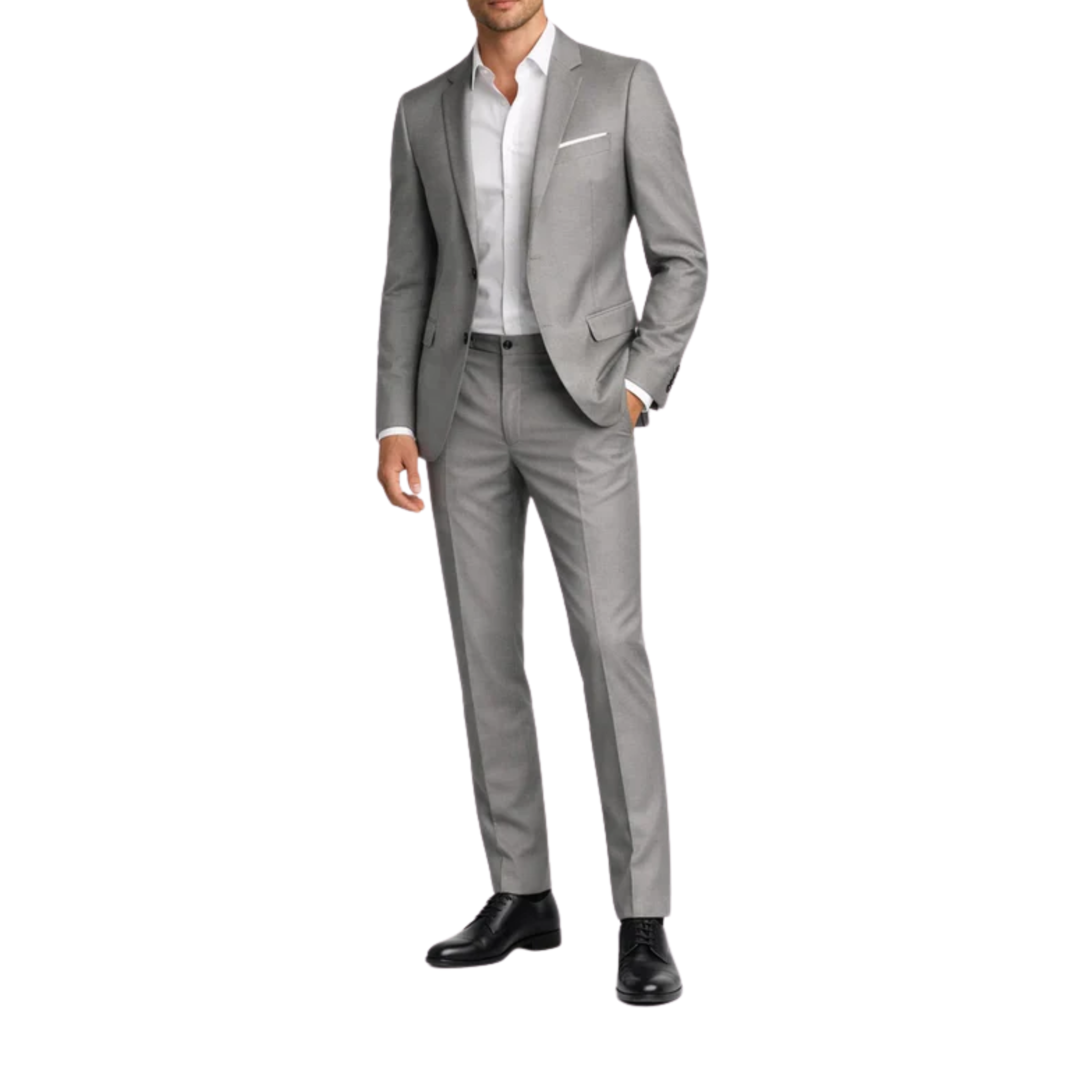 Costume homme coupe ajustée — ensemble deux pièces — bureau et soirée