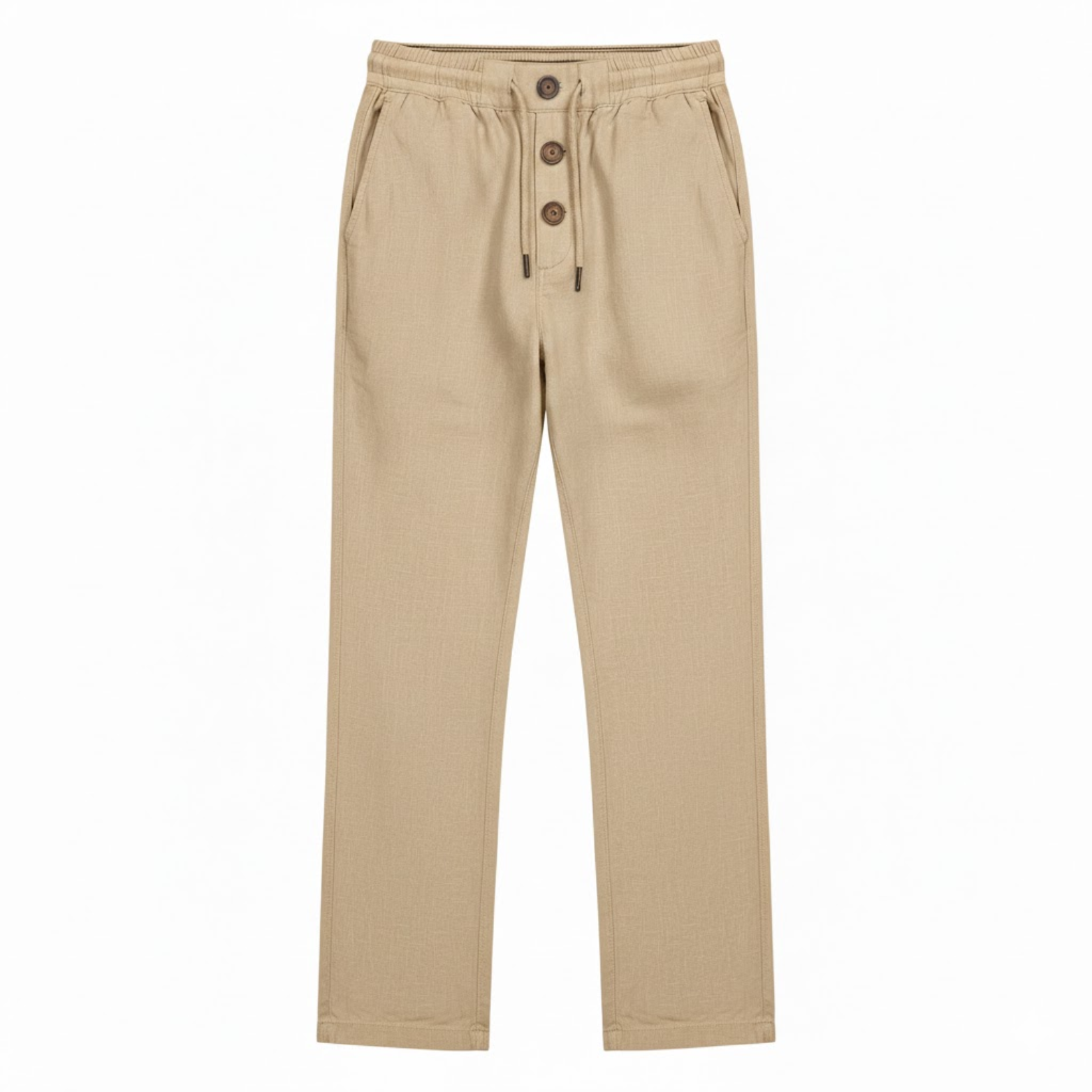 Pantalon de jogging en coton pour homme coupe droite avec cordon de serrage