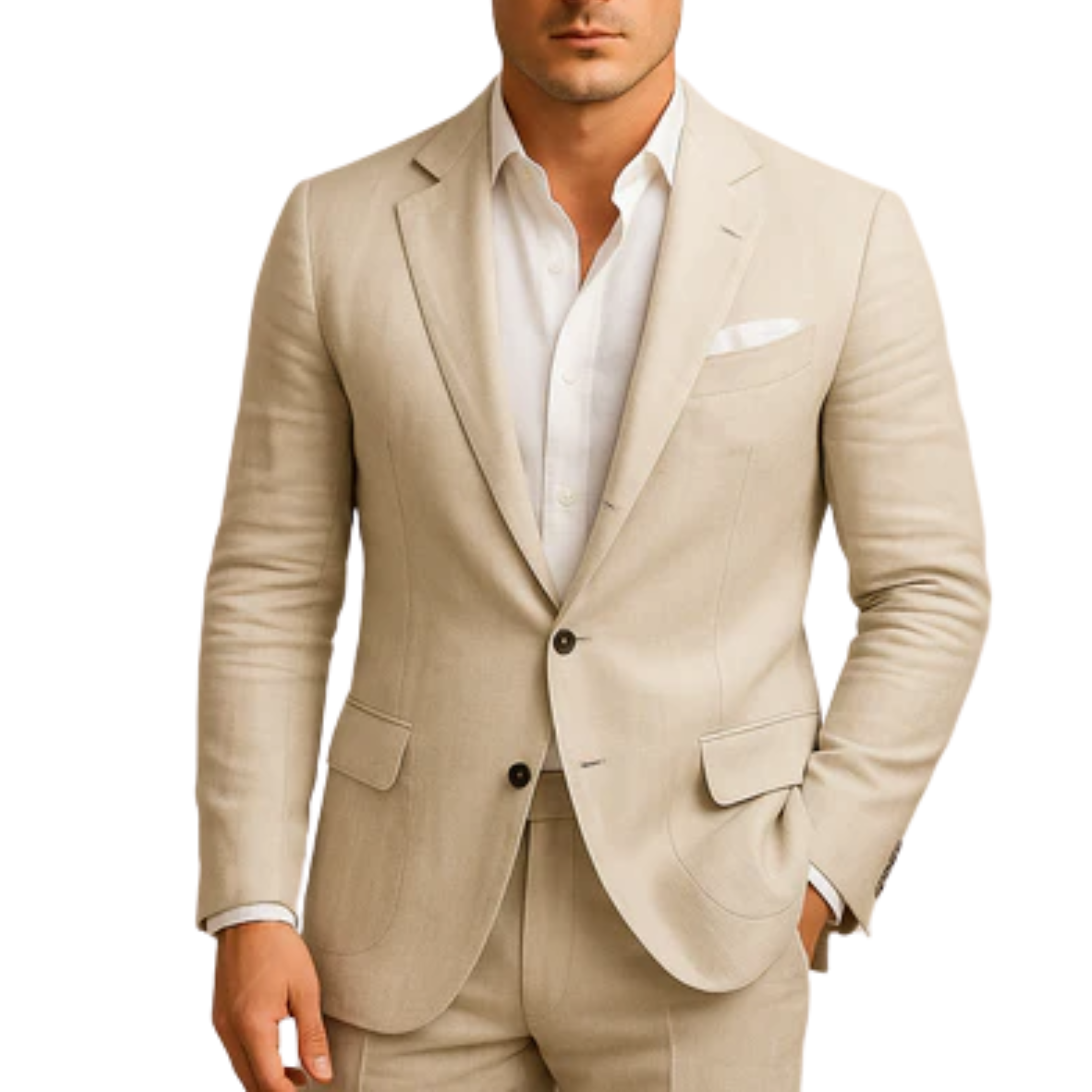 Pánské sako blazer — klasický úzký střih — do kanceláře