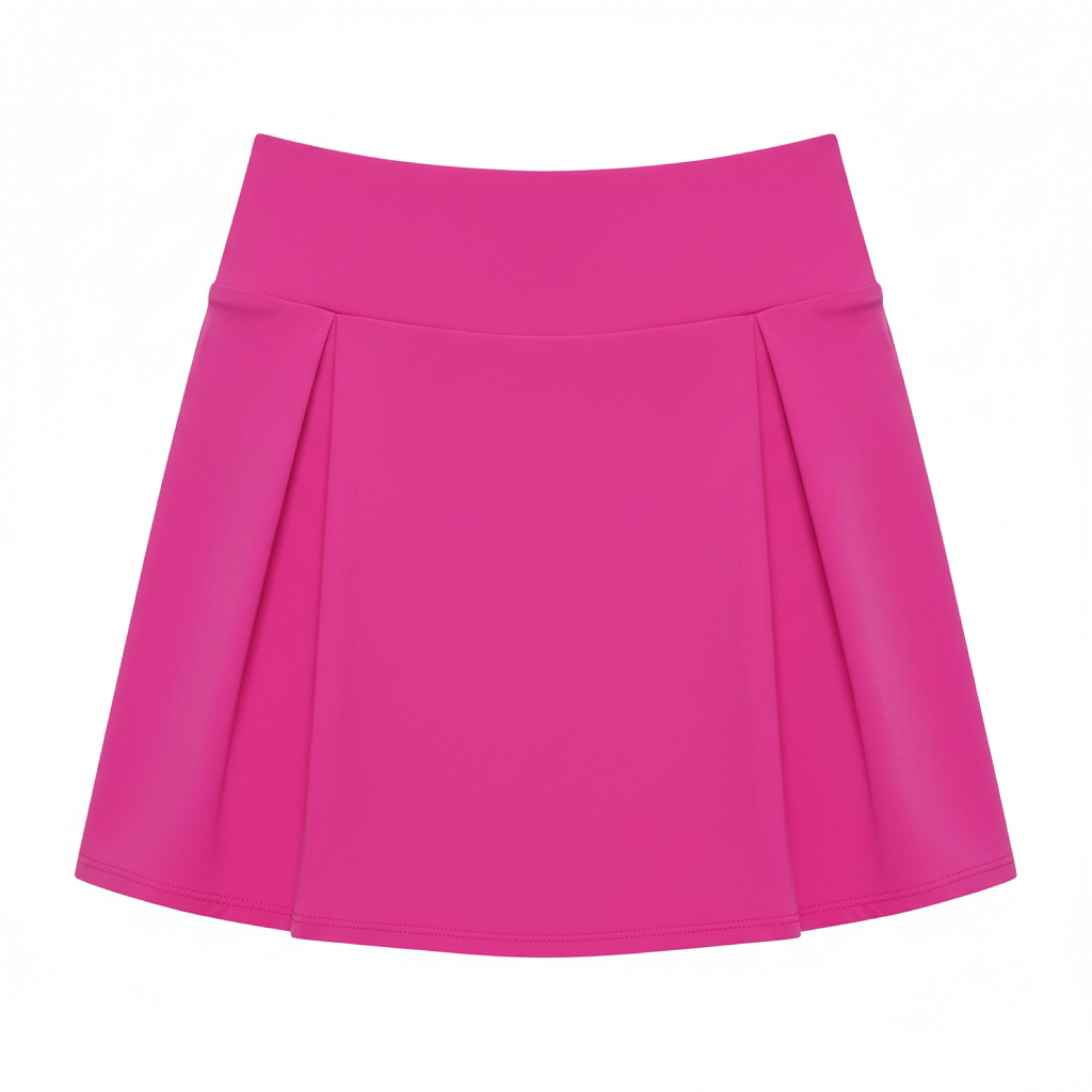 Mini-jupe-short taille haute pour femmes avec short intégré et haute extensibilité