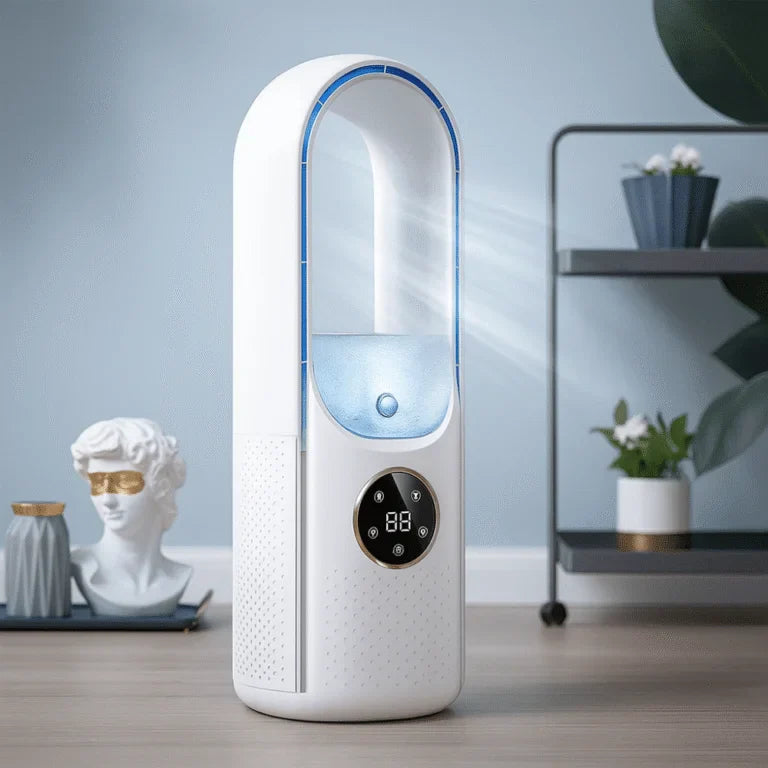 Rafraîchisseur d’Air USB Sans Lames avec Réservoir d’Eau et 6 Vitesses