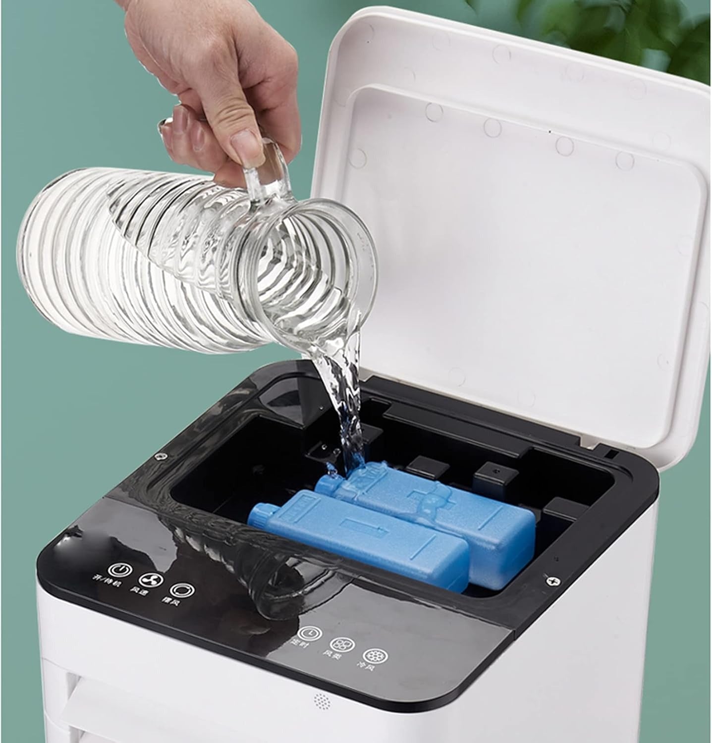 Rafraîchisseur d’Air 3-en-1 Mobile avec Grand Réservoir, Télécommande et Roulettes Intégrées