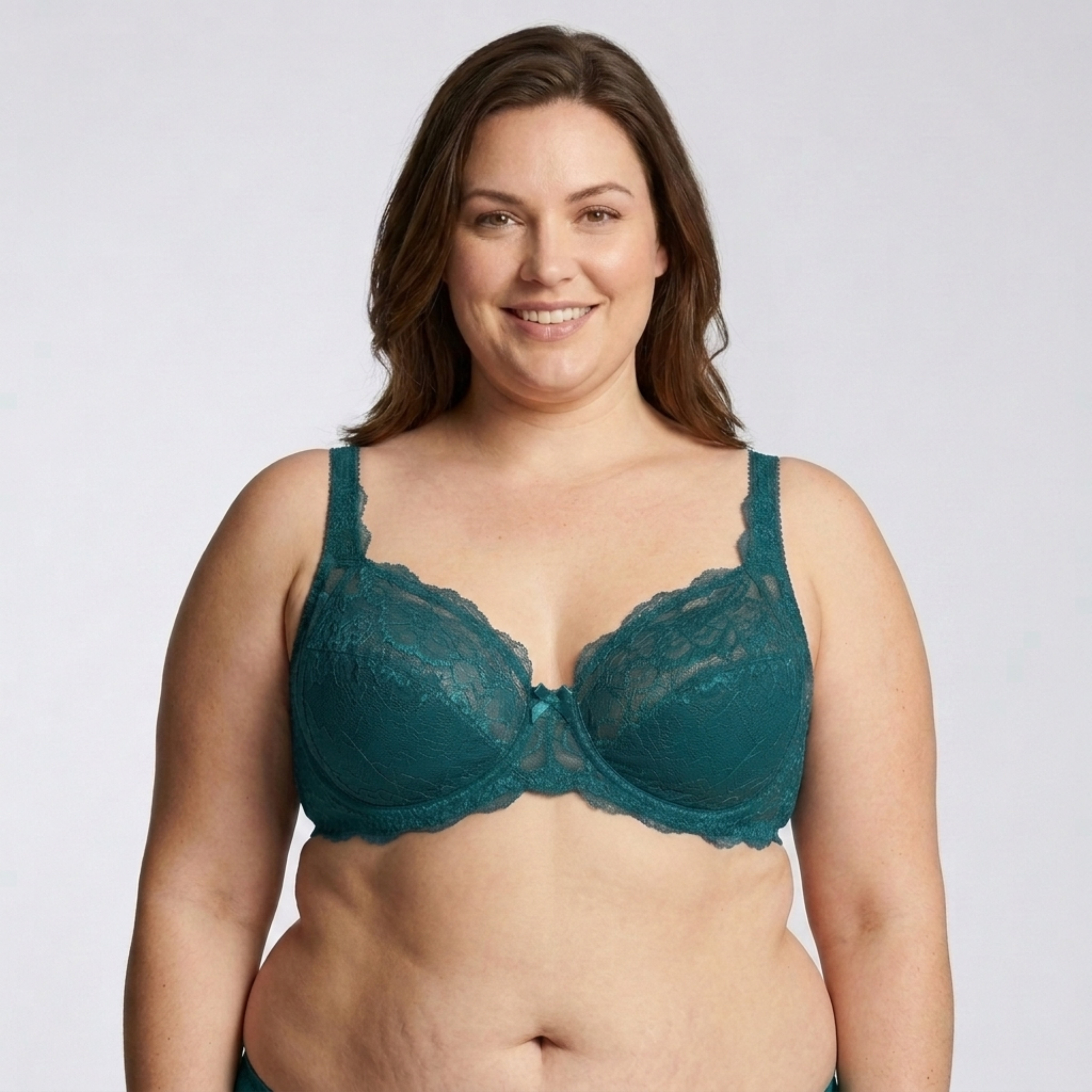 Soutien-gorge grande taille pour femme avec armatures et détails en dentelle