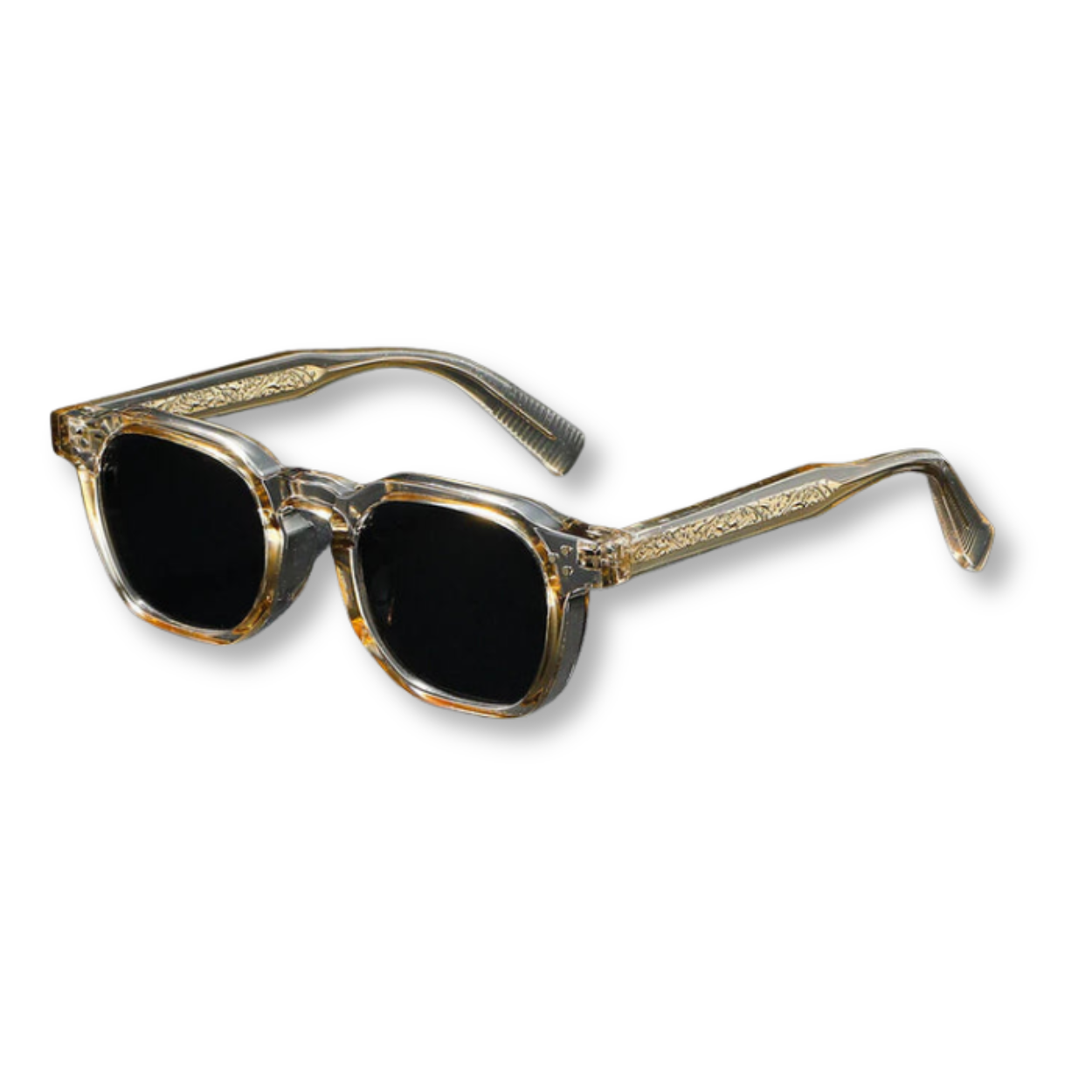 Lunettes de Soleil Polarisées Carrées avec Monture en Polycarbonate et Protection UV400