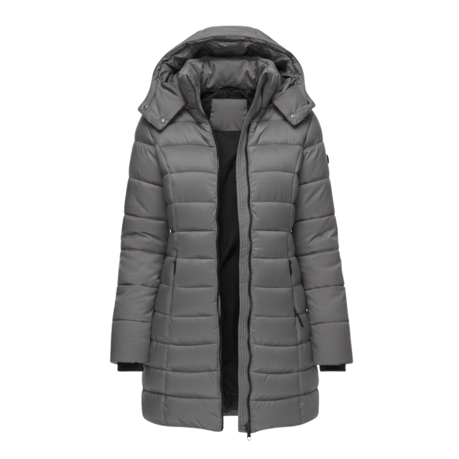 Parka Femme Mi-Longue Matelassée à Capuche