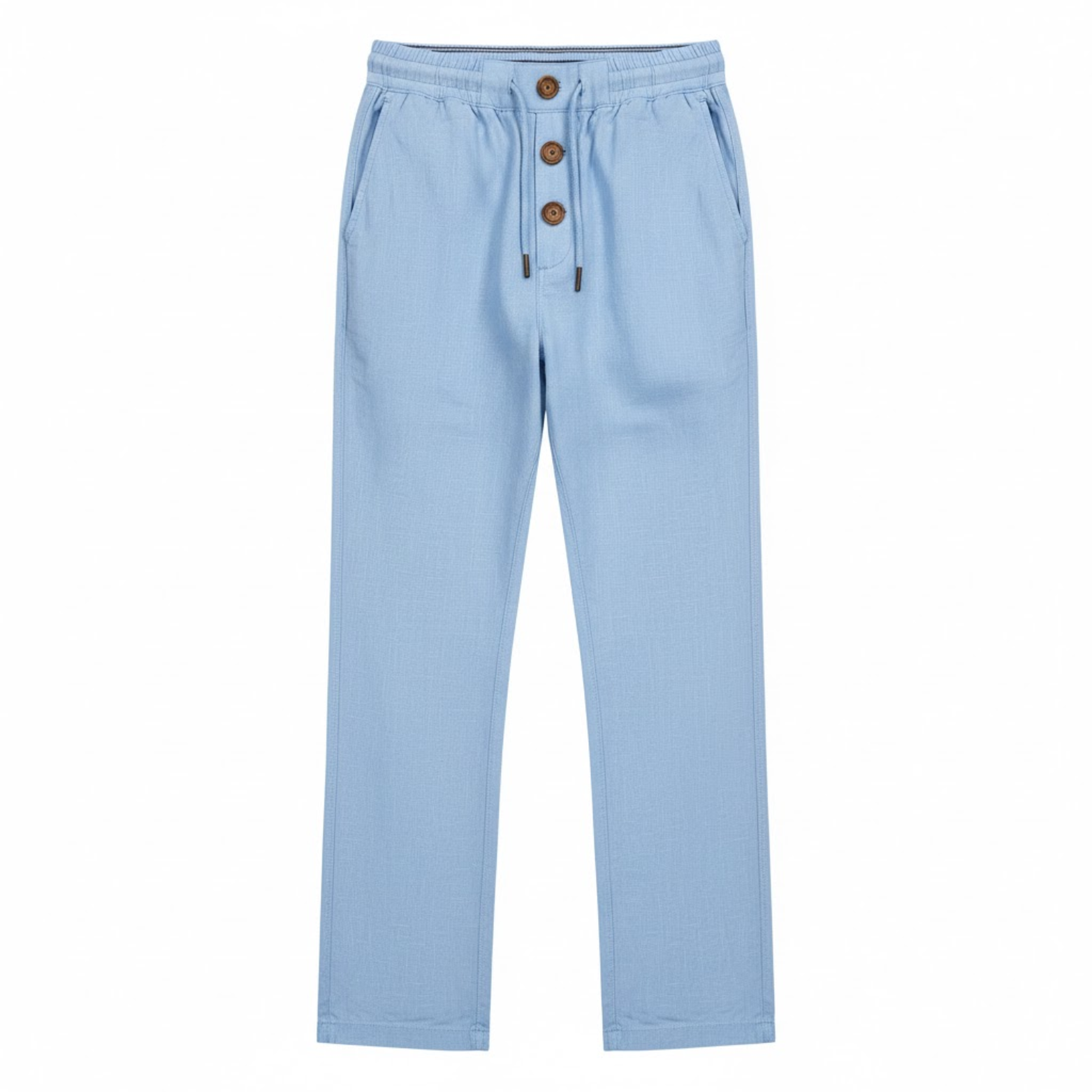 Pantalon de jogging en coton pour homme coupe droite avec cordon de serrage