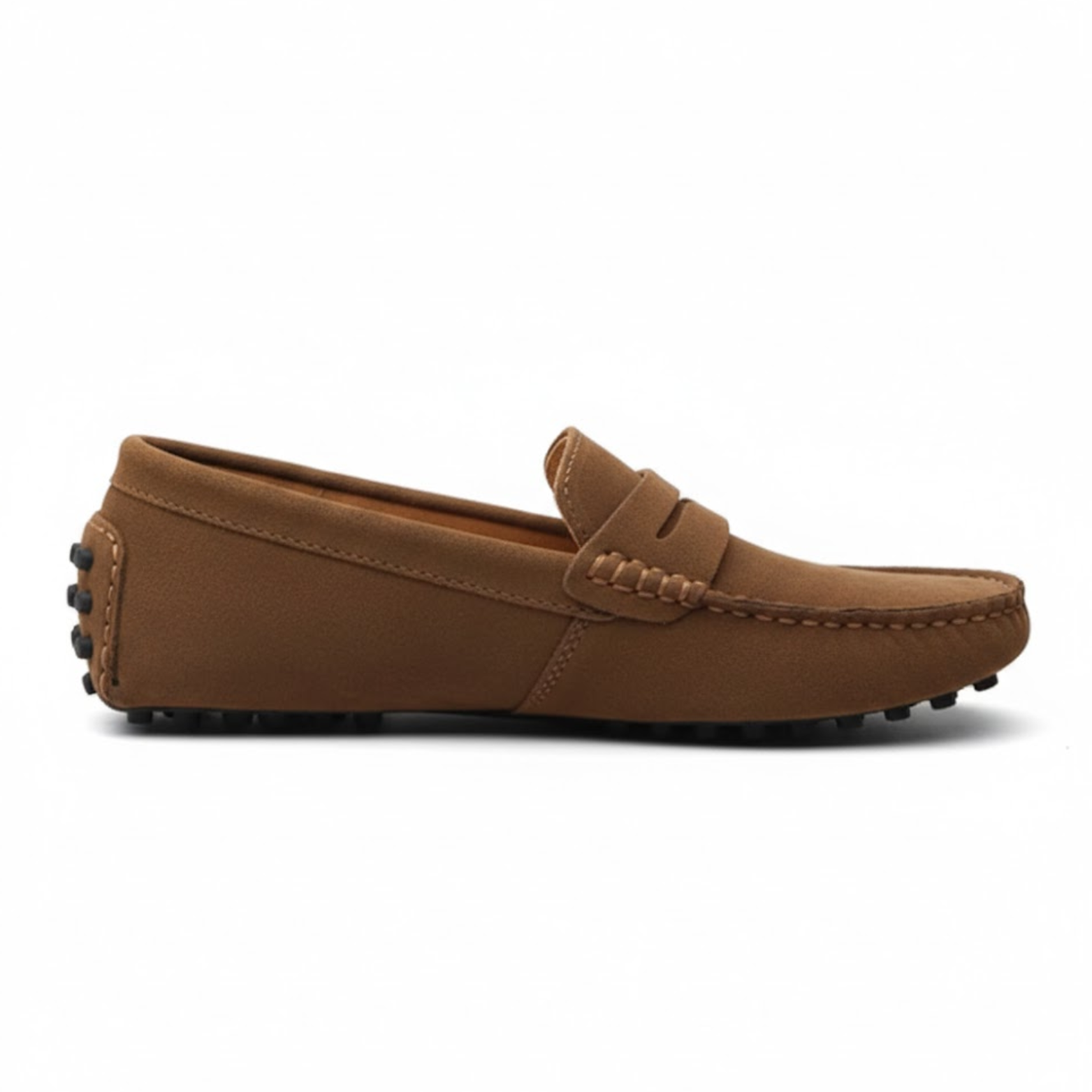 Mocassins en cuir véritable pour homme chaussures de conduite souples à enfiler