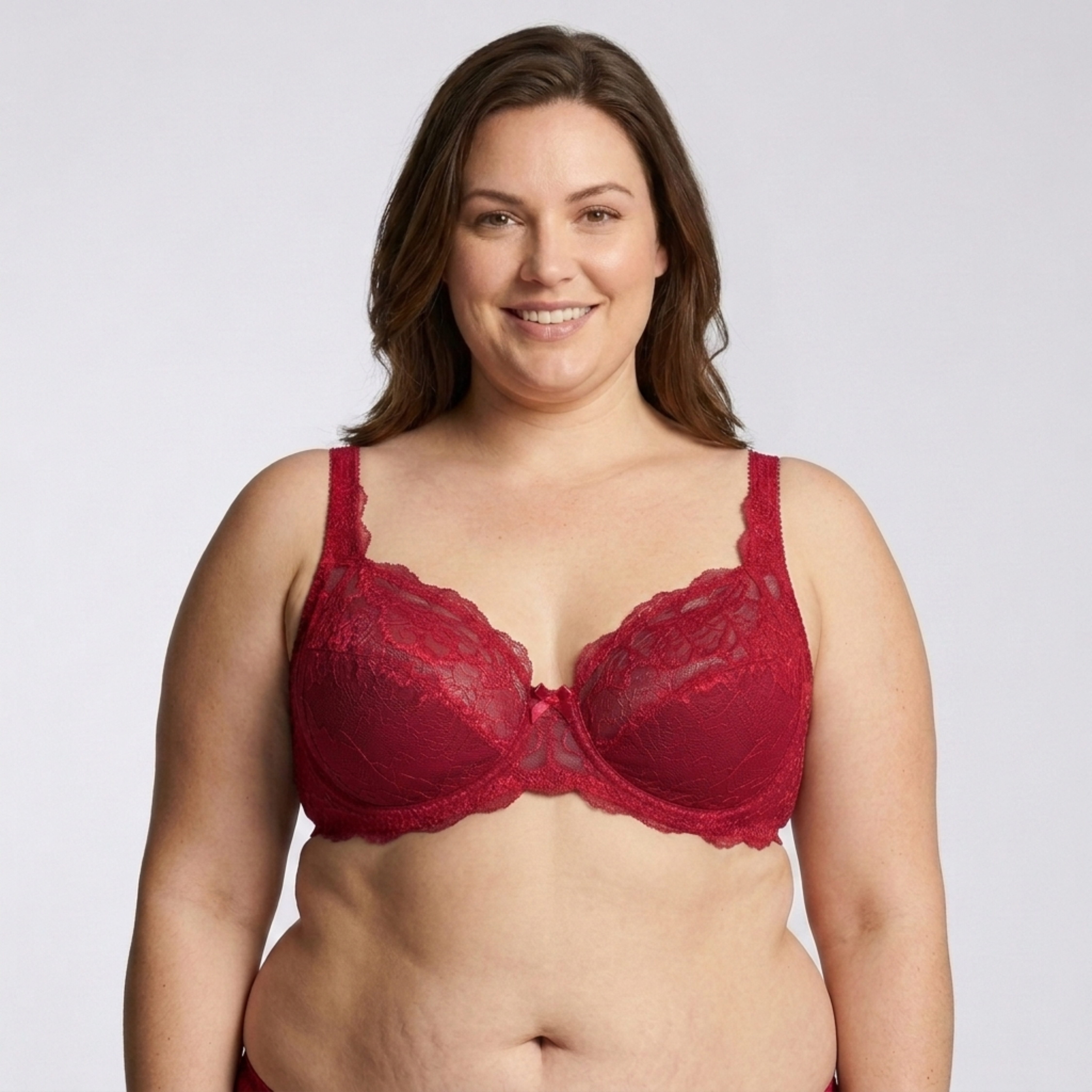 Soutien-gorge grande taille pour femme avec armatures et détails en dentelle