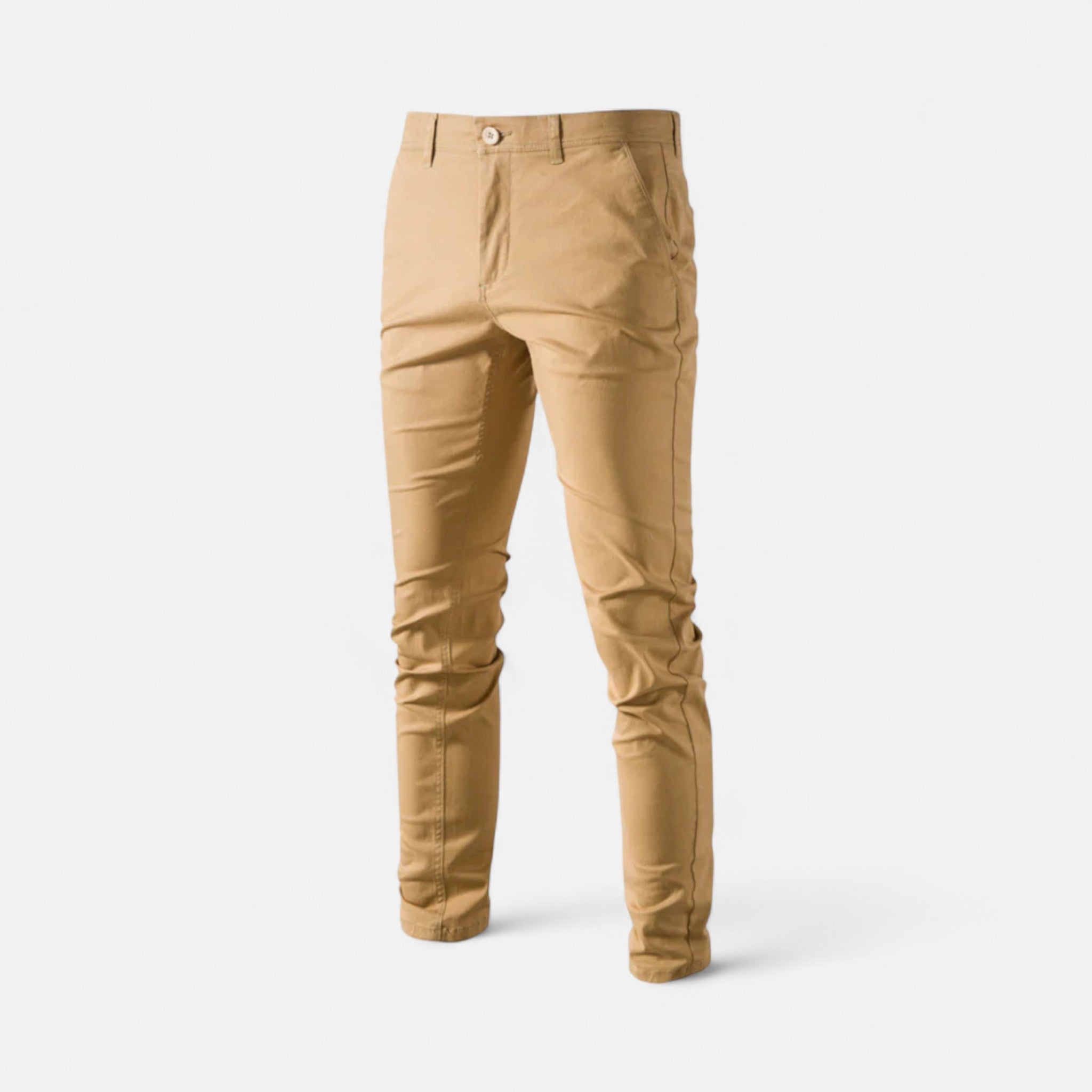 Chino din bumbac pentru bărbați – Croială cambrată și stil casual elegant pentru fiecare zi