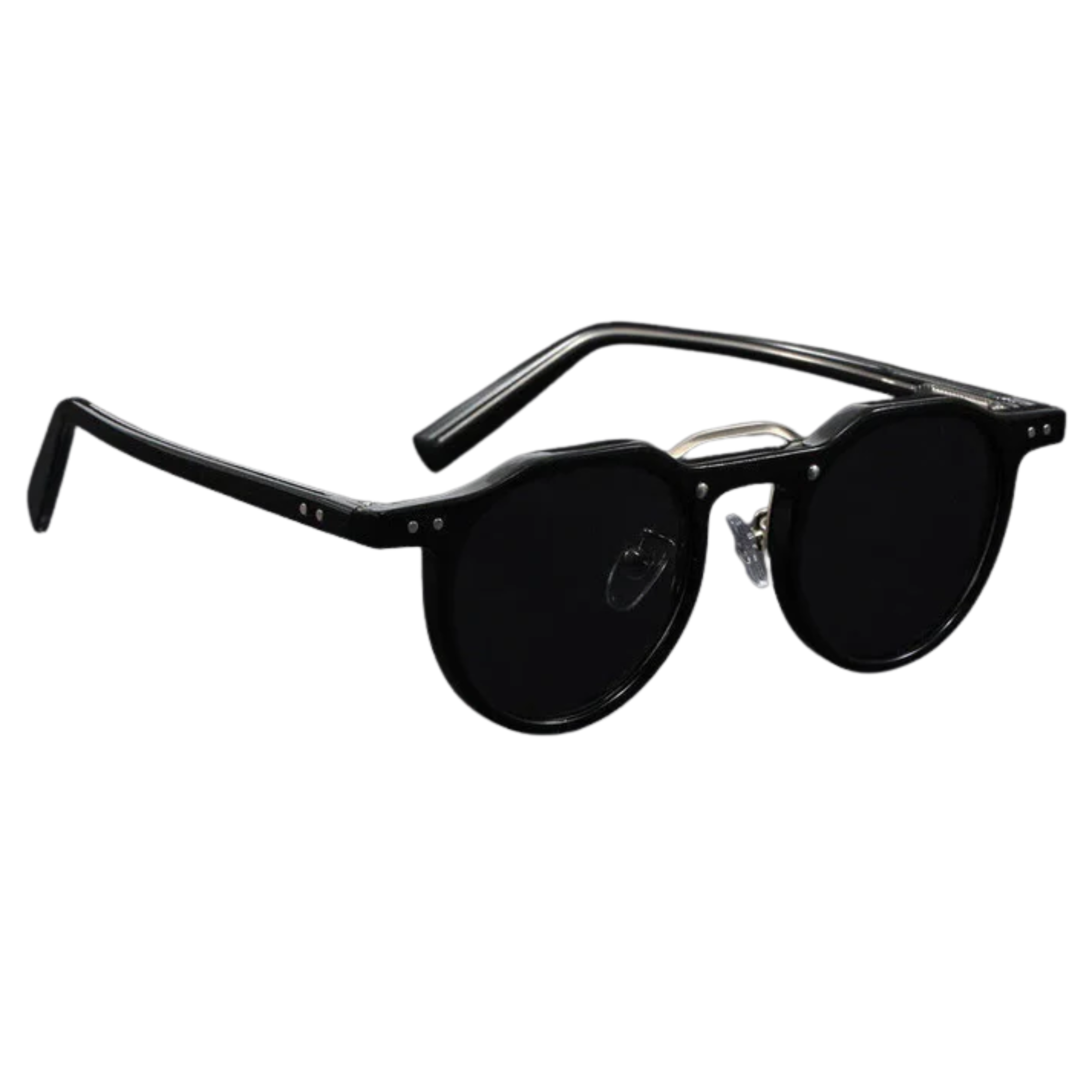 Vintage okrúhle slnečné okuliare s UV400 ochranou, polykarbonátový rám, unisex