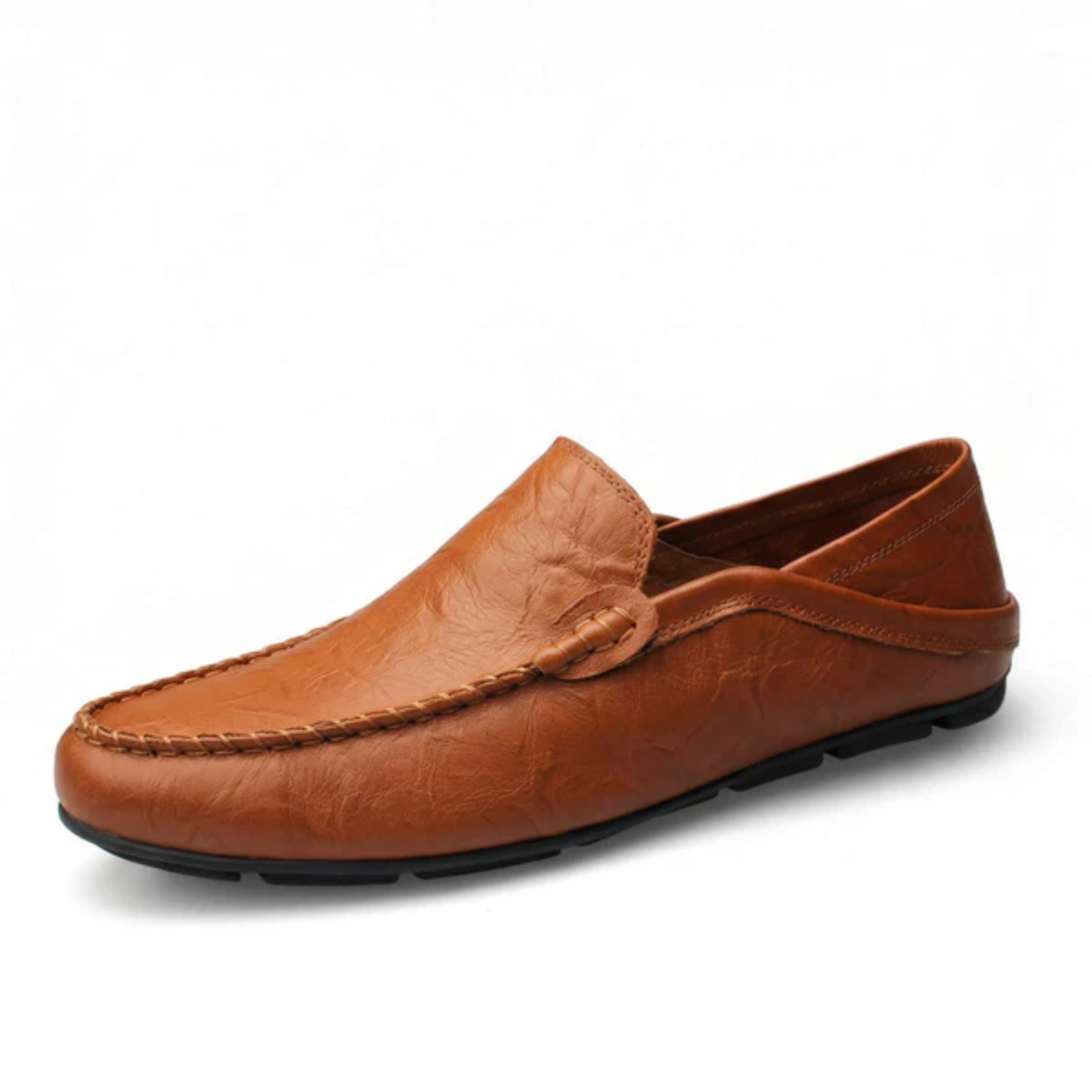 Mocassins homme en cuir — talon rabattable — voyage et style décontracté
