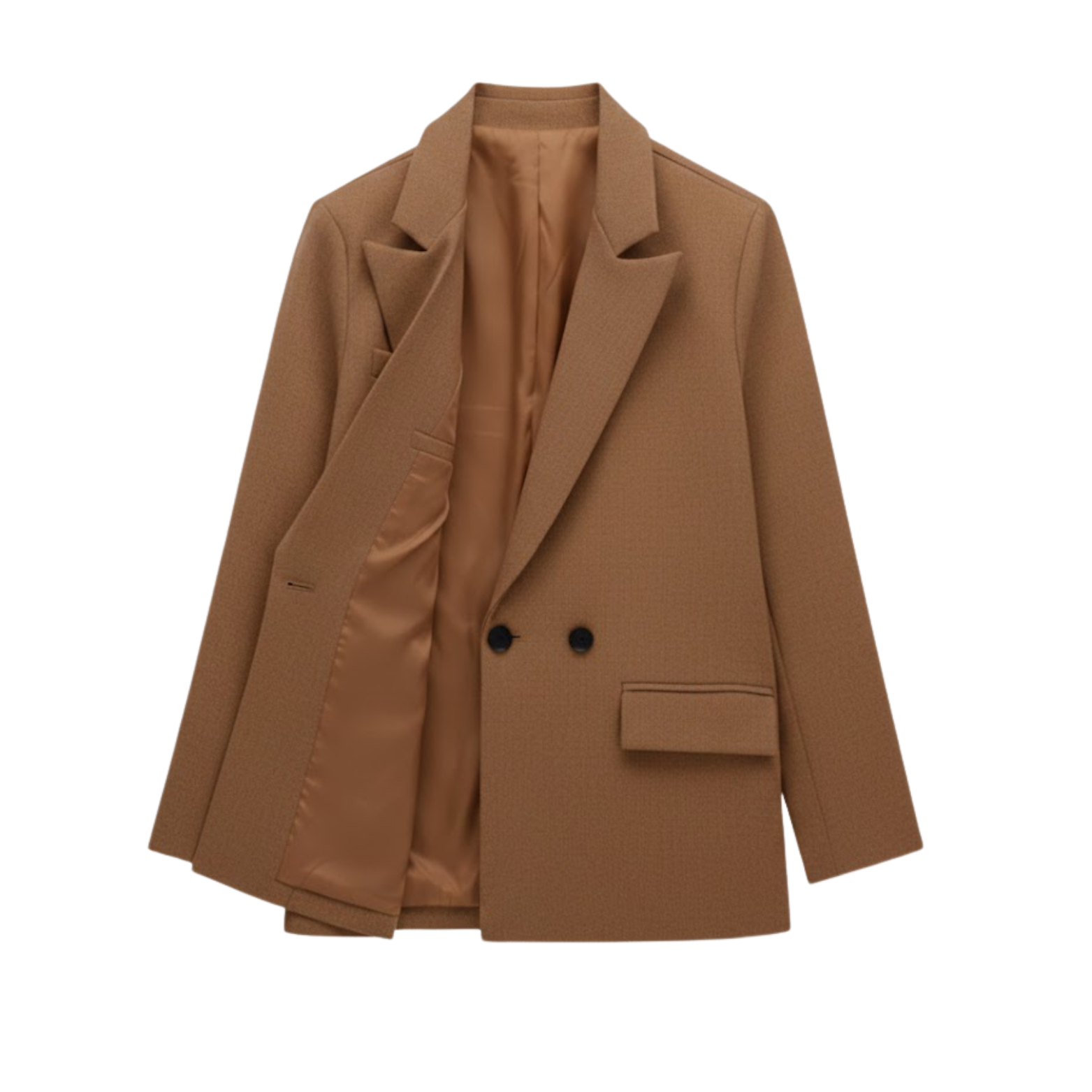 Blazer Femme Vintage à Boutonnage Croisé pour le Bureau
