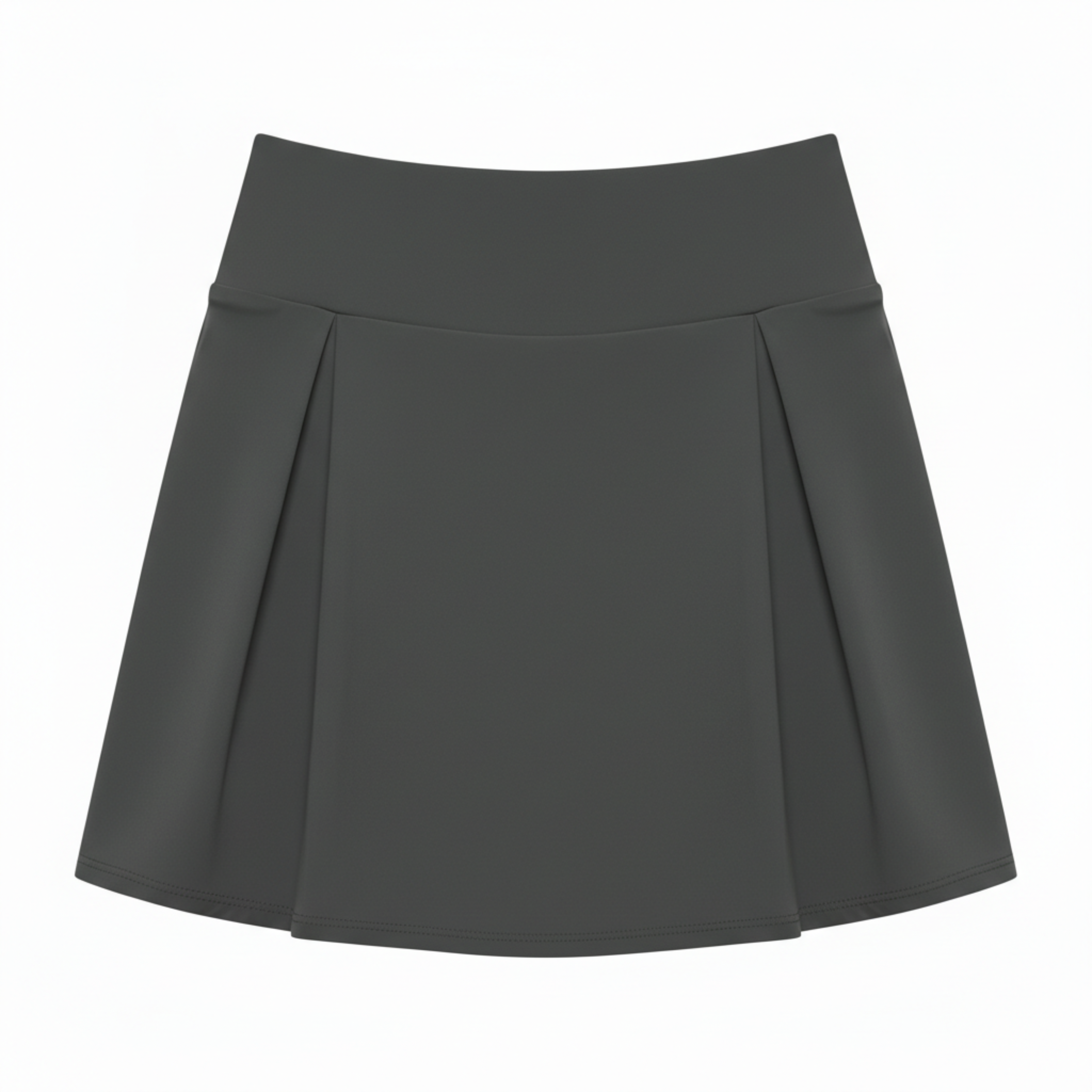 Mini-jupe-short taille haute pour femmes avec short intégré et haute extensibilité
