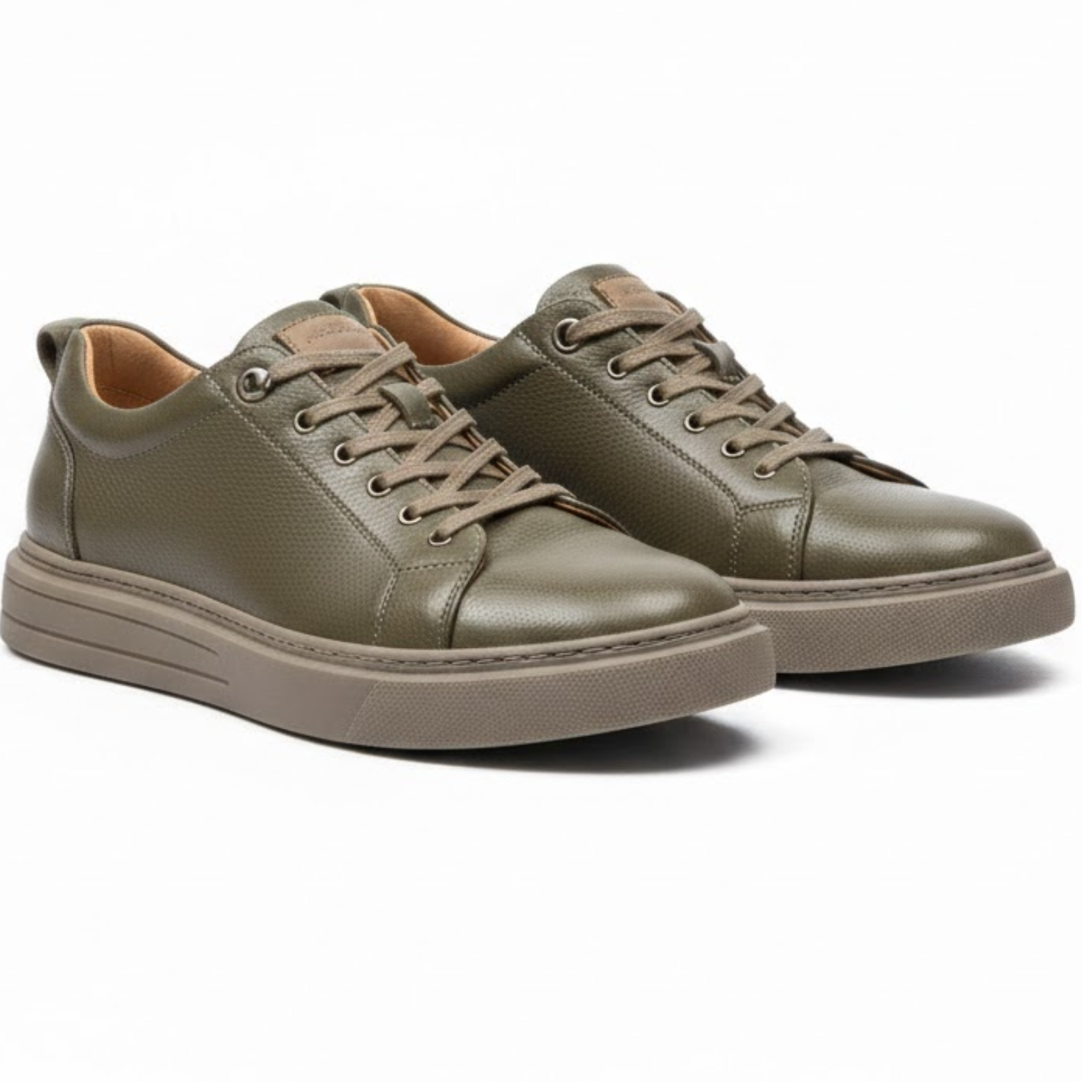 Baskets de ville pour homme en cuir véritable chaussures de marche décontractées