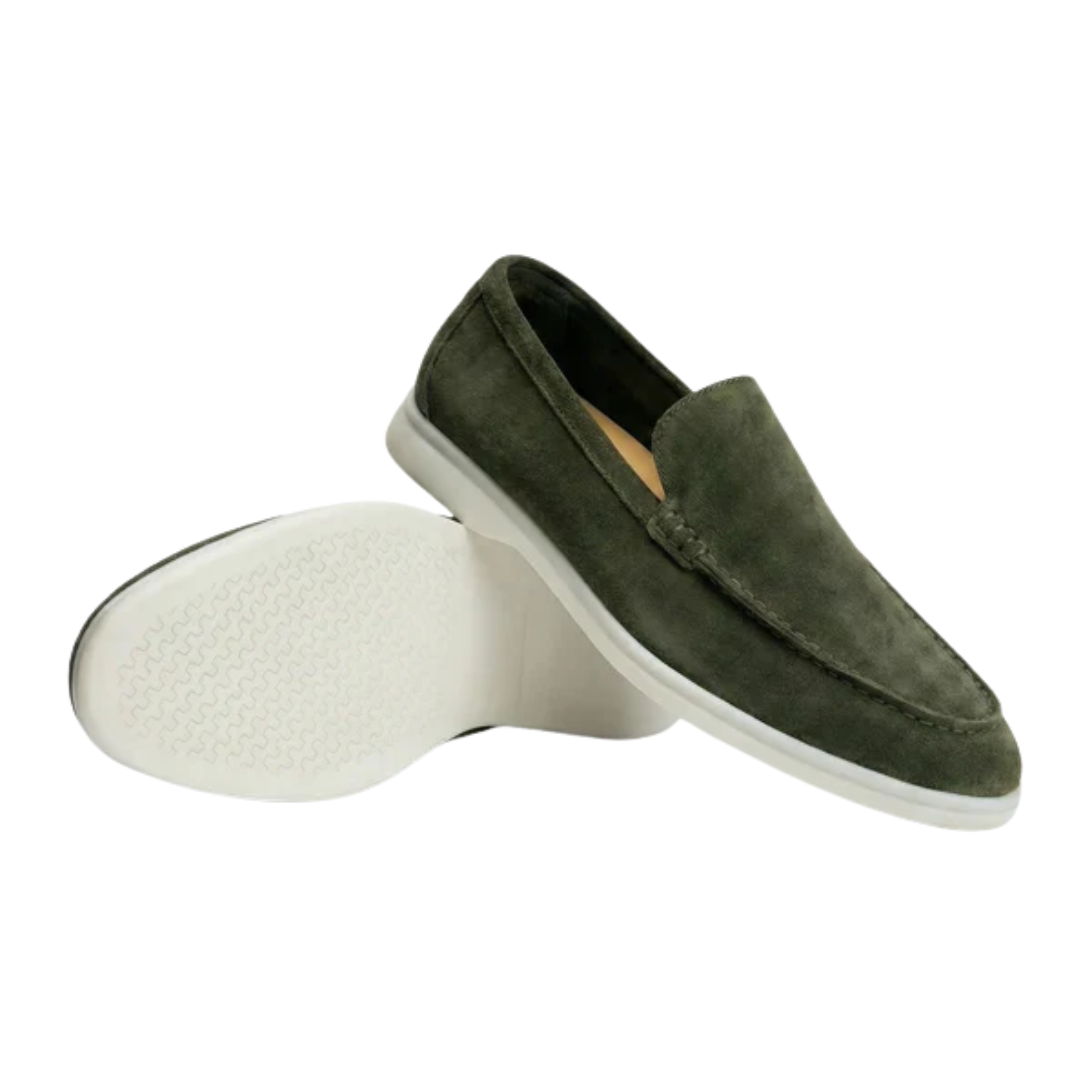 Mocassins homme en daim — semelle légère et flexible — bureau et usage quotidien