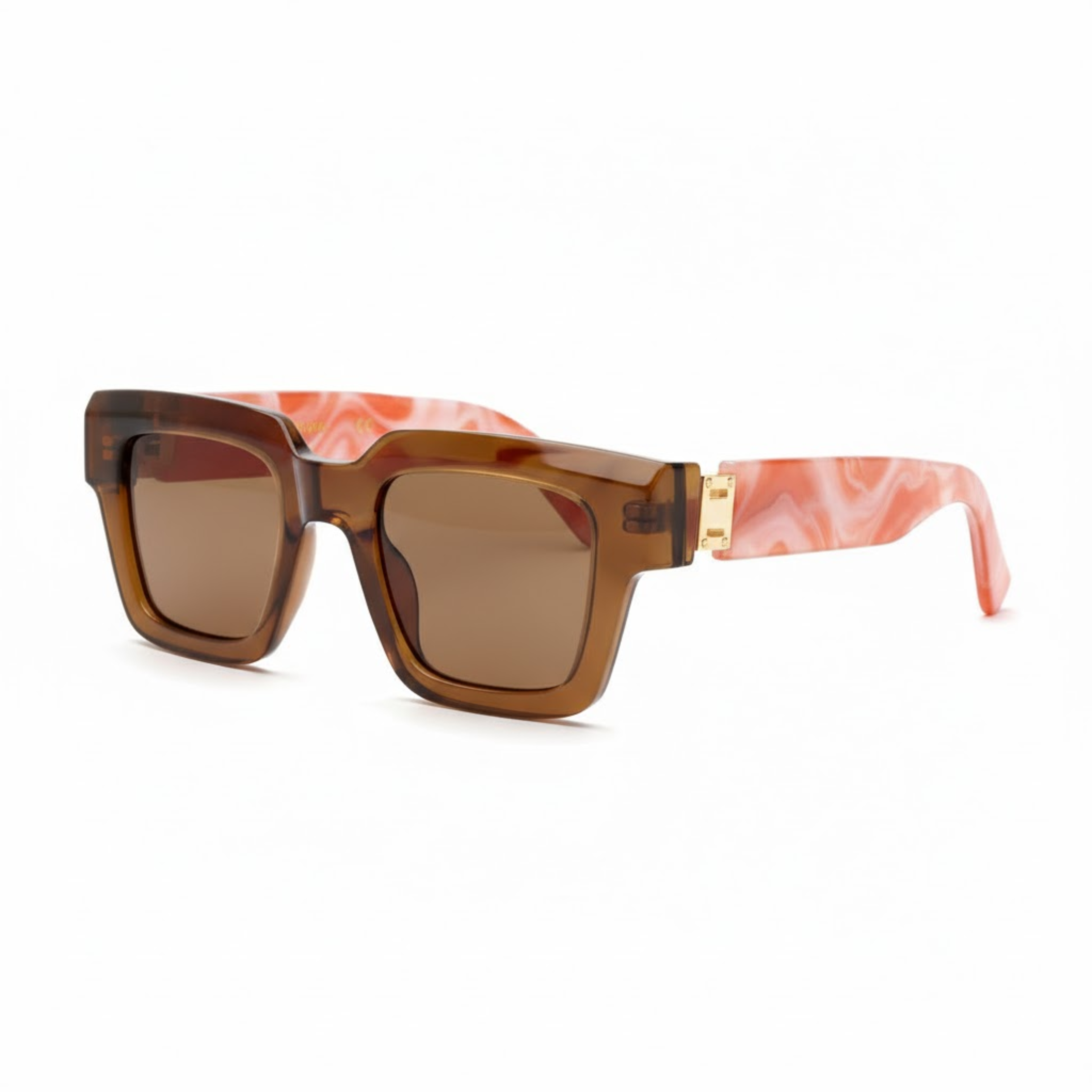 Retro square sunglasses with photochromic lenses and UV400 protection