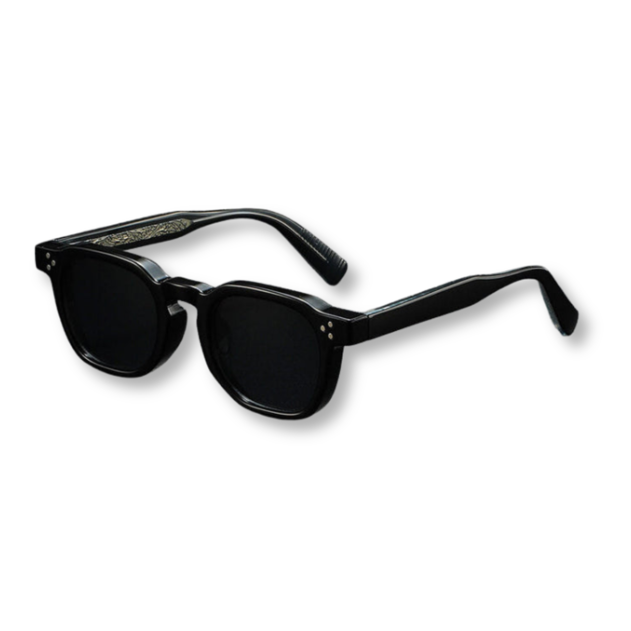 Lunettes de Soleil Polarisées Carrées avec Monture en Polycarbonate et Protection UV400
