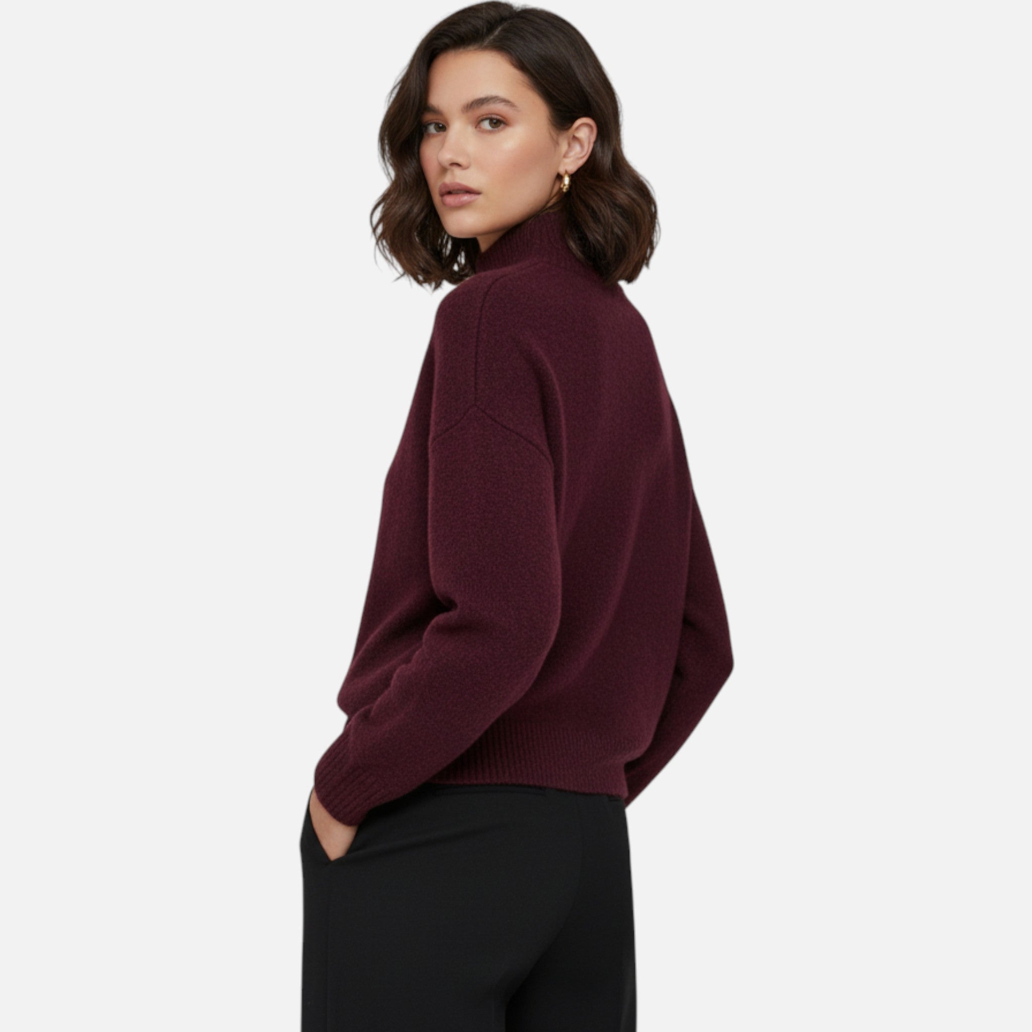 Ancienne Monde | Pull Vintage Col Roulé Femme
