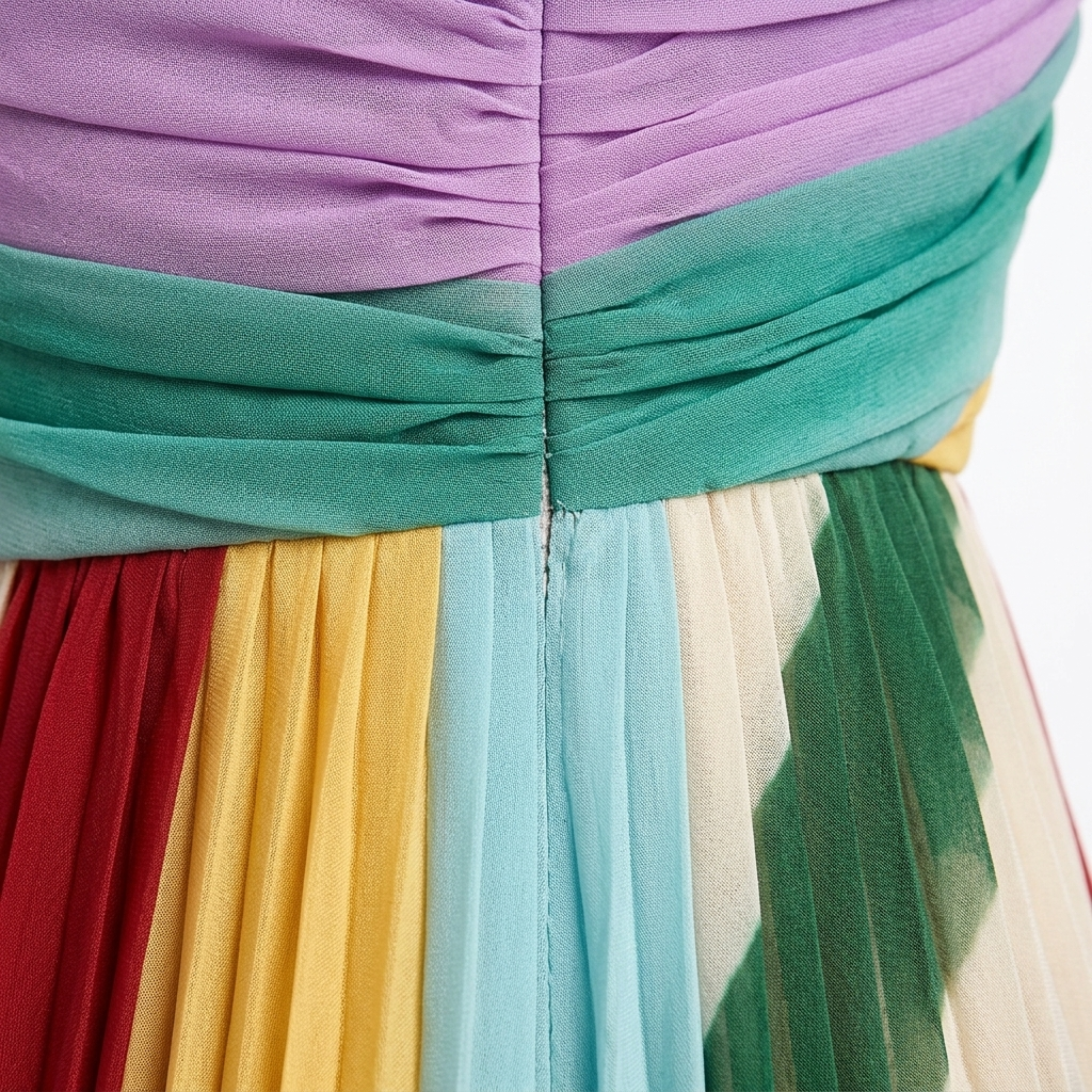 Abito lungo donna bohémien — bustier senza spalline — spiaggia e estate
