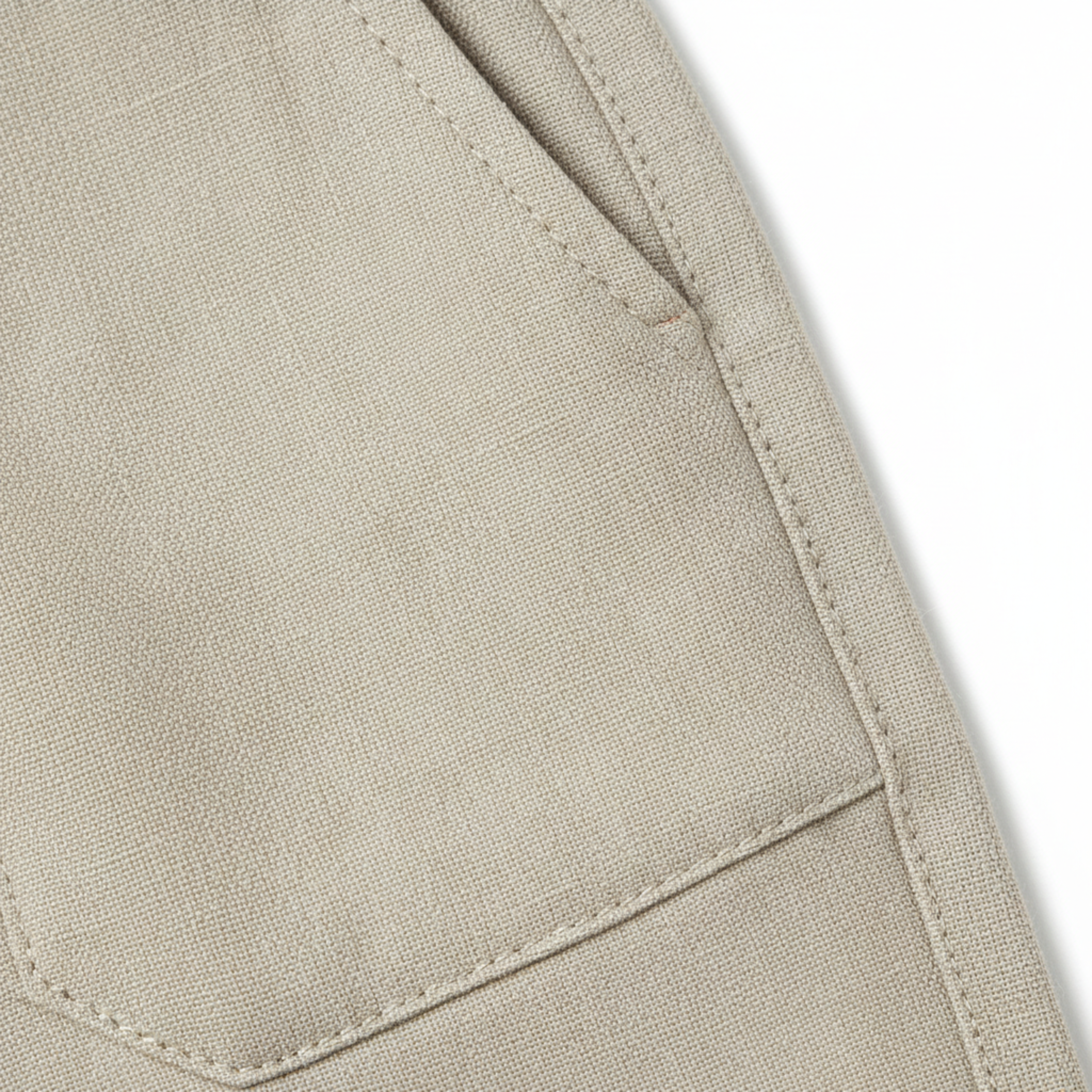 Pantalon en Coton et Lin pour Homme avec Taille Élastique et Coupe Droite