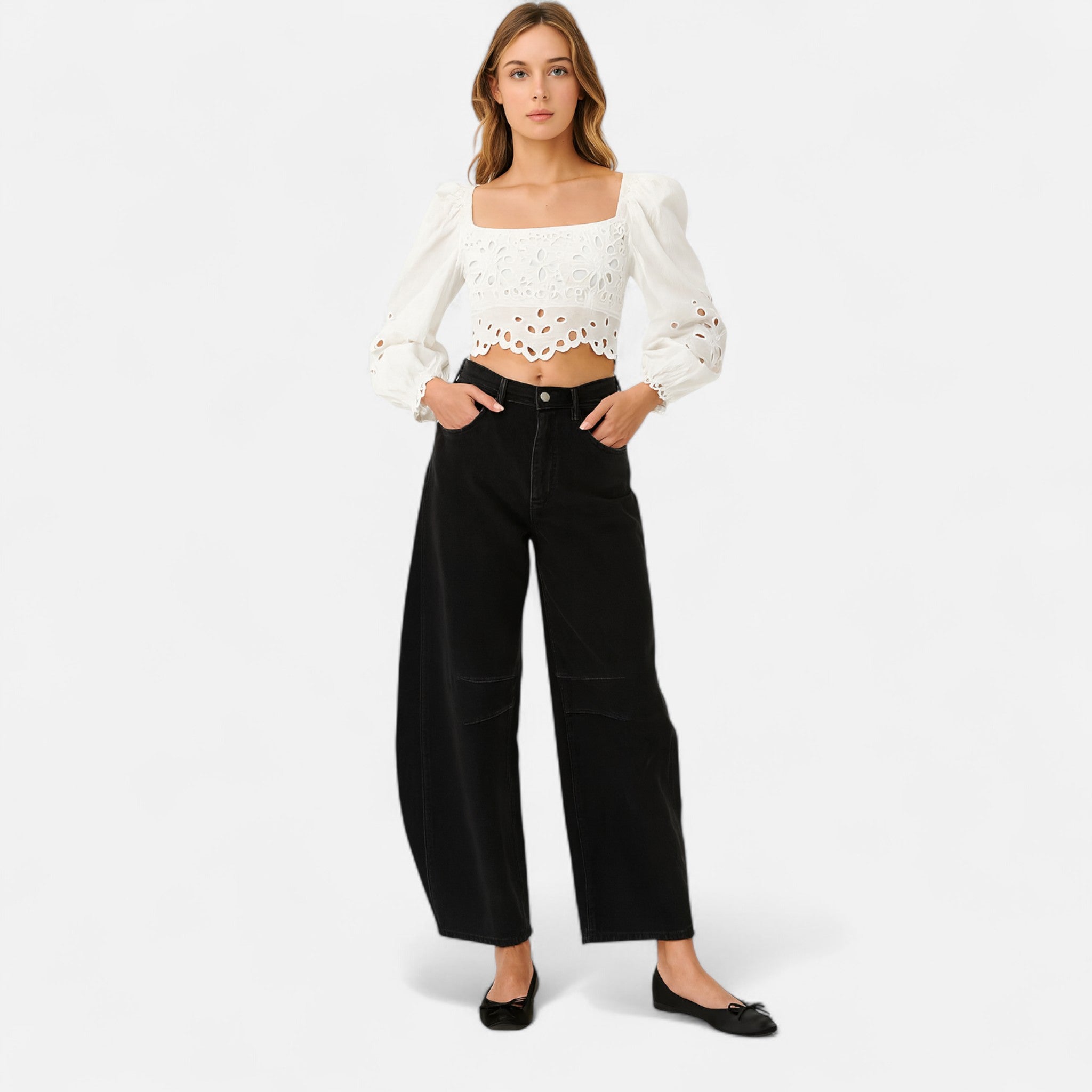 Ancient World | Jean Woman Loose Comfort Premium Wide Cut
