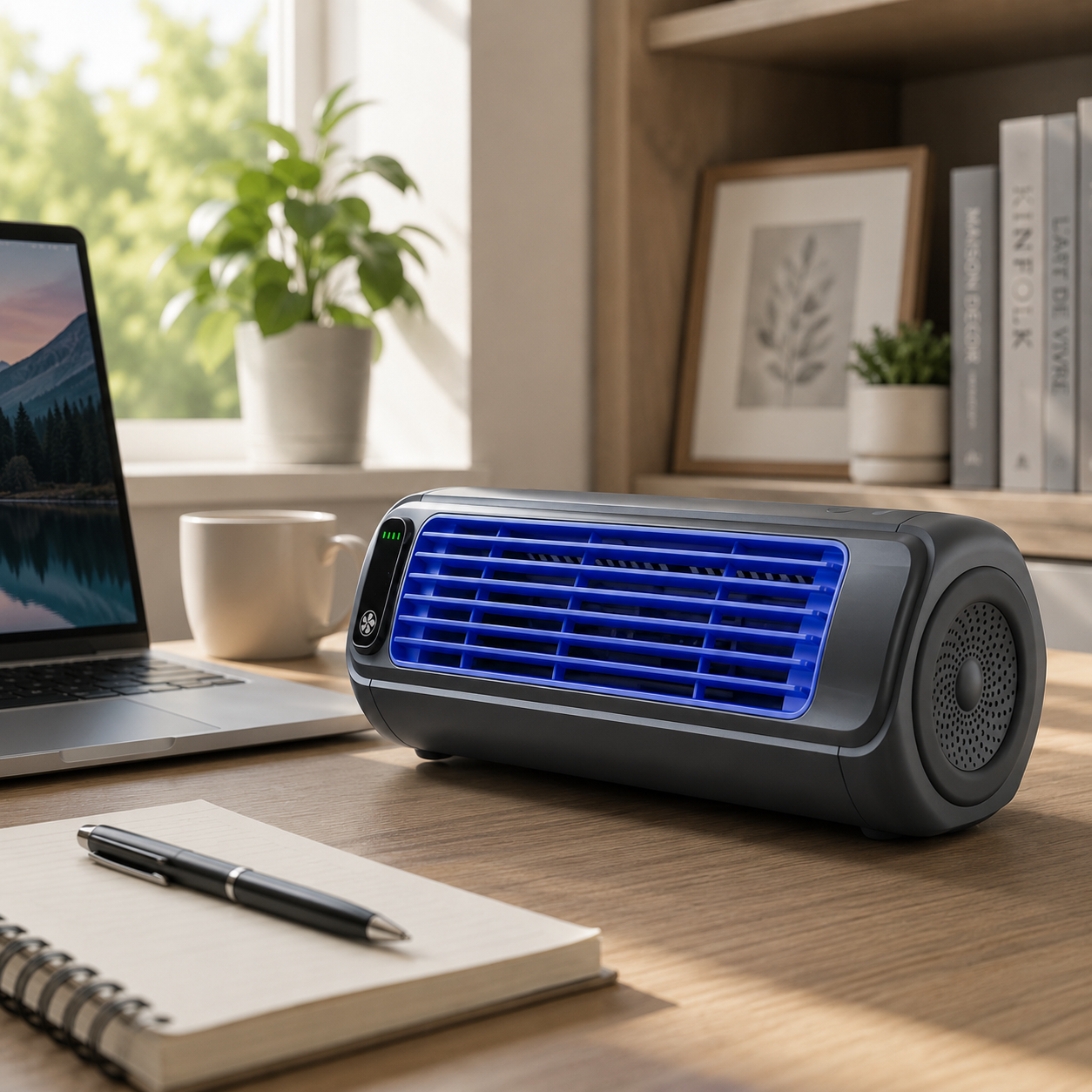3-in-1 Wireless Rechargeable Portable Air Conditioner with 2000 mAh Battery