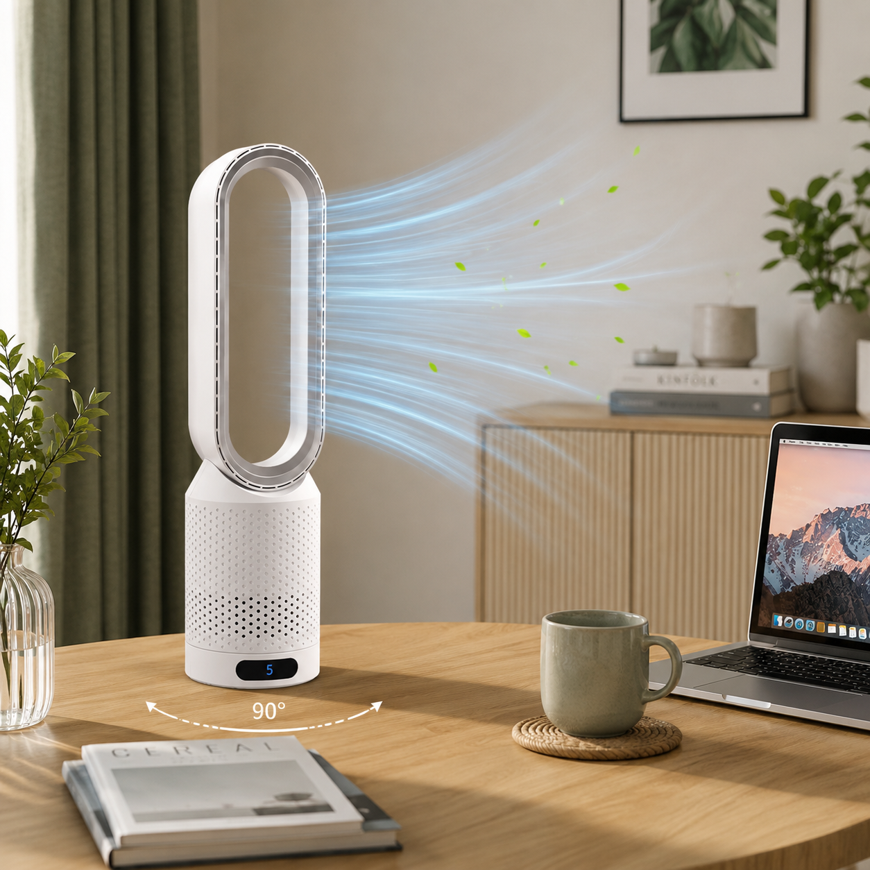 3-in-1 Air Cooler with HEPA Filtration and Automatic Oscillation