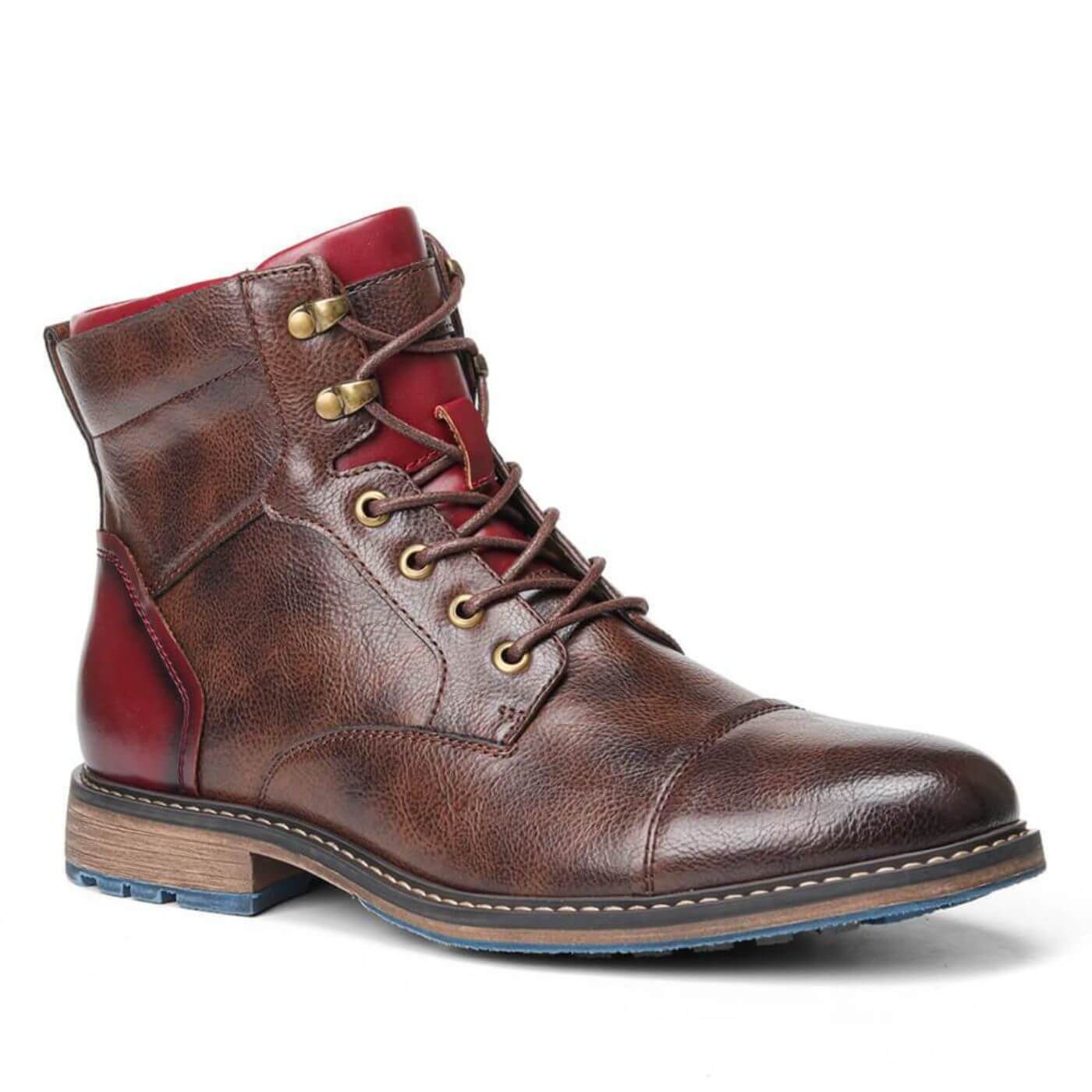 Męskie botki Oxford ze skóry – eleganckie wykończenie i trwały komfort