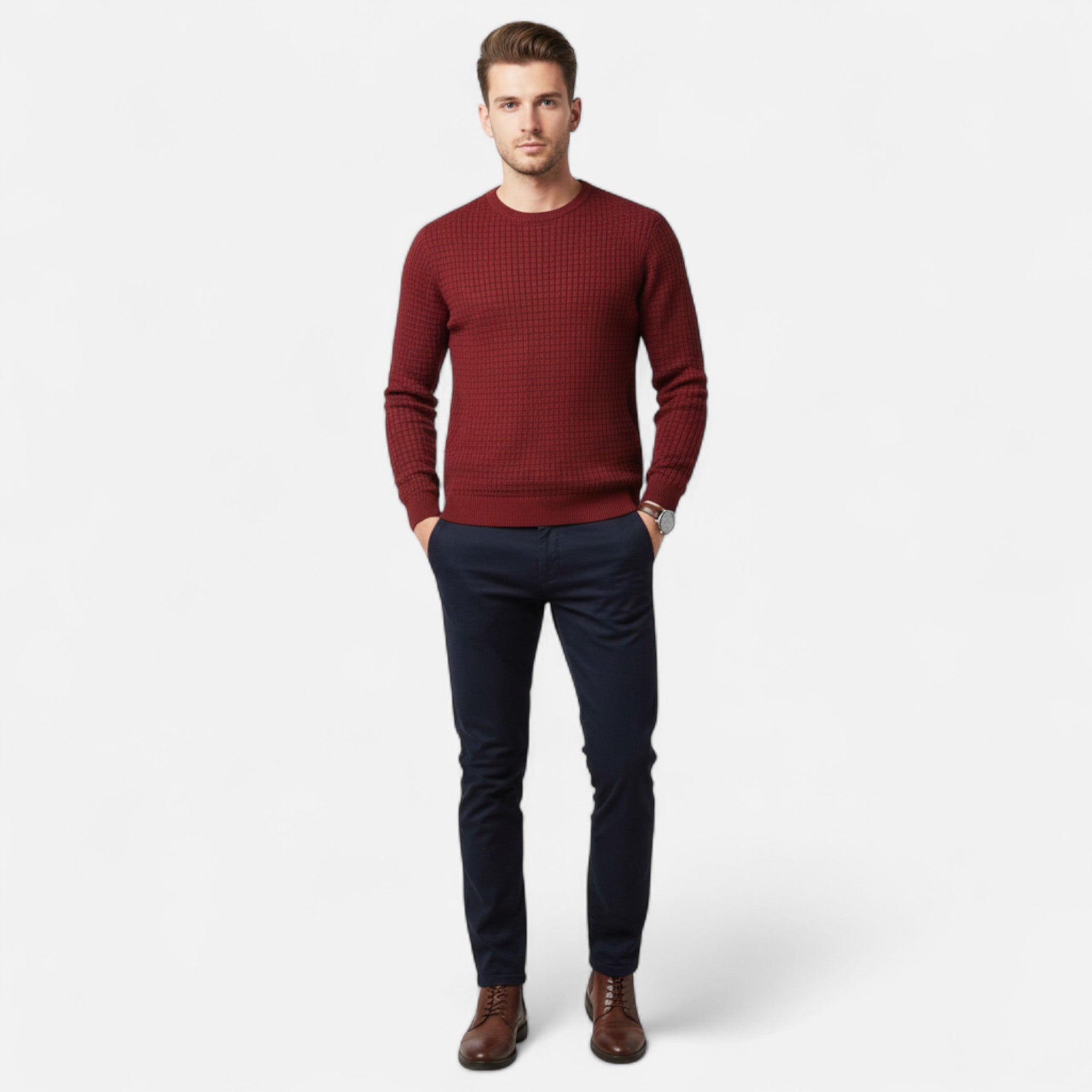 Ancienne Monde | Sweatshirt Homme Col Rond Décontracté