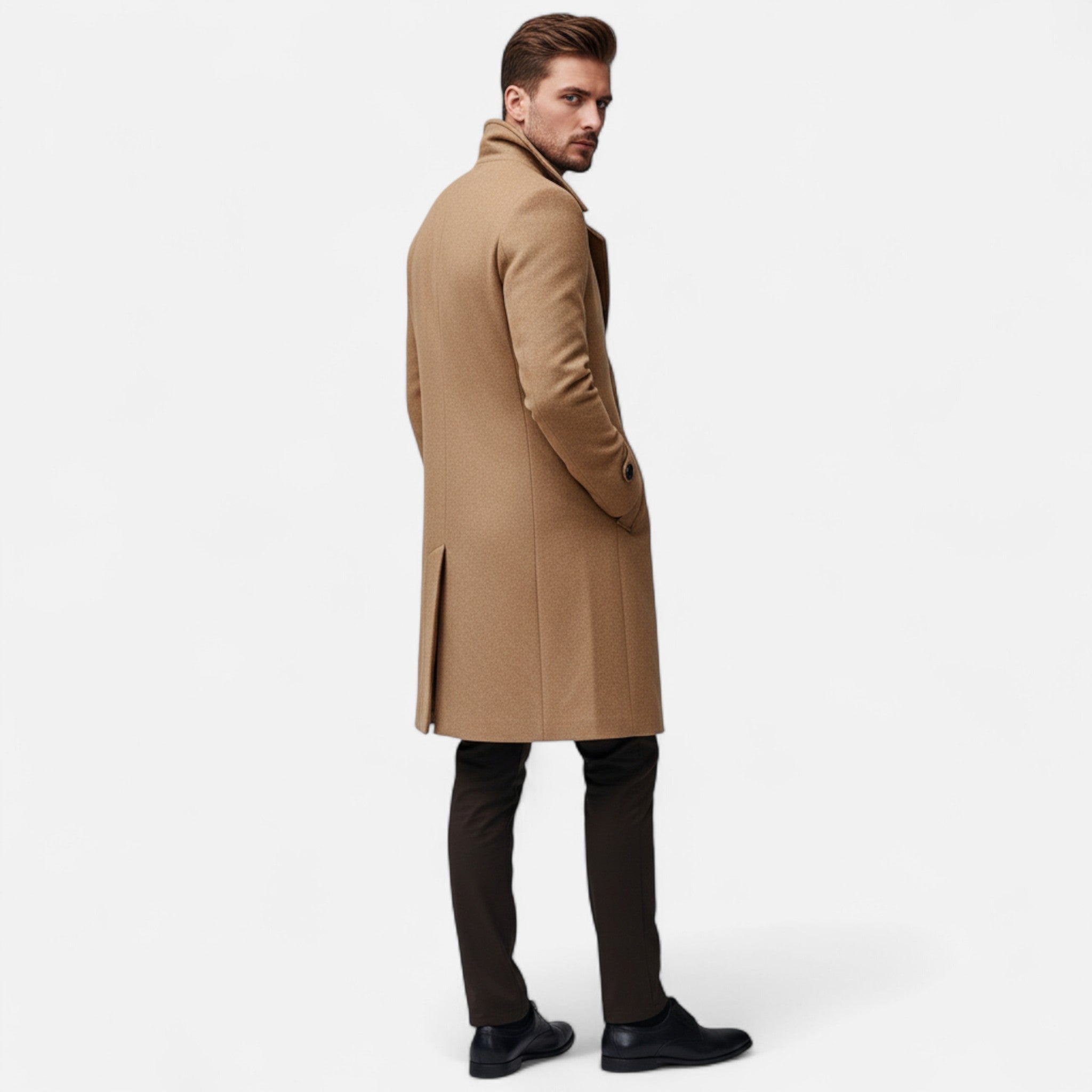 Ancient World | Men's Long Double-Breasted Overcoat