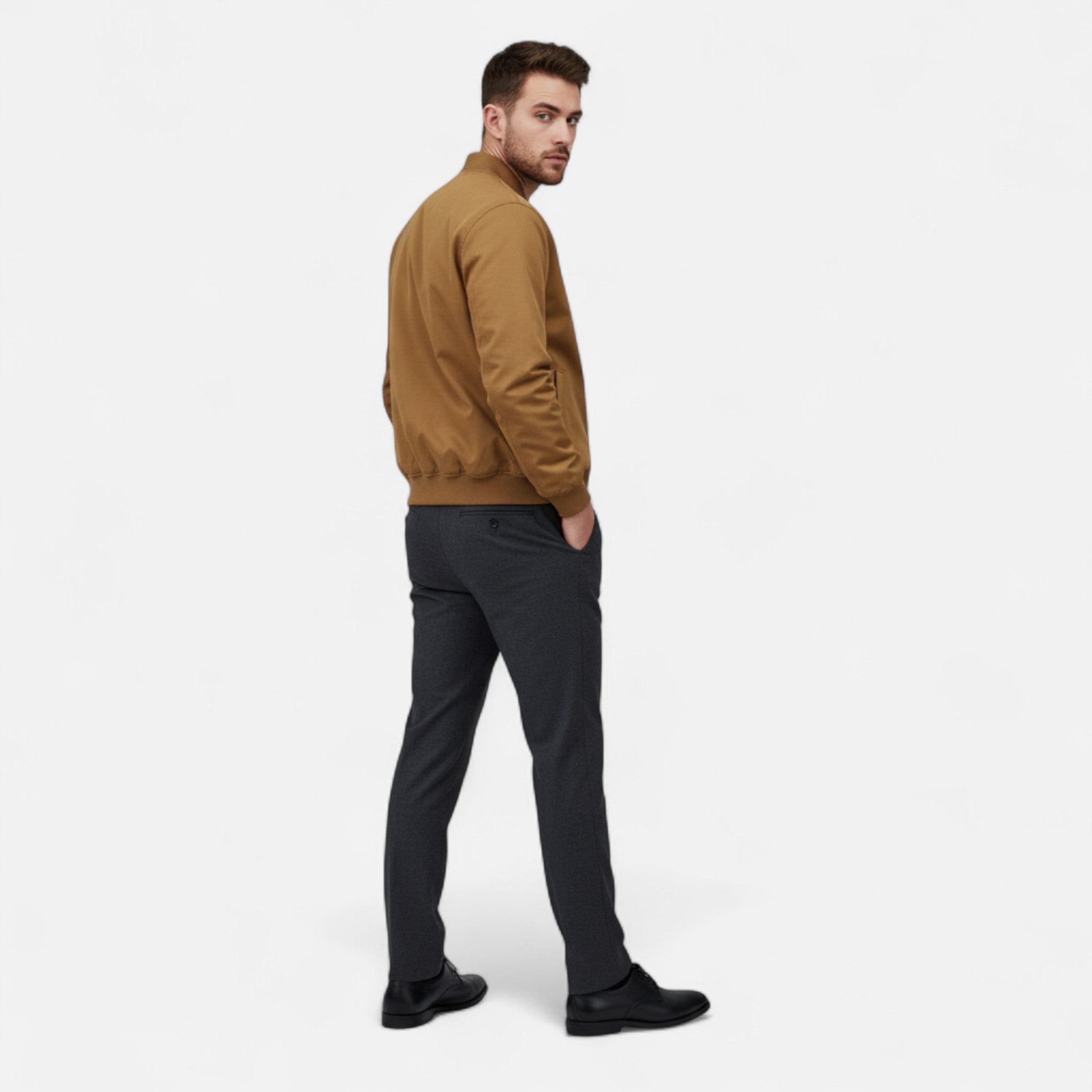 Ancienne Monde | Bomber Homme Slim Fit Élégant