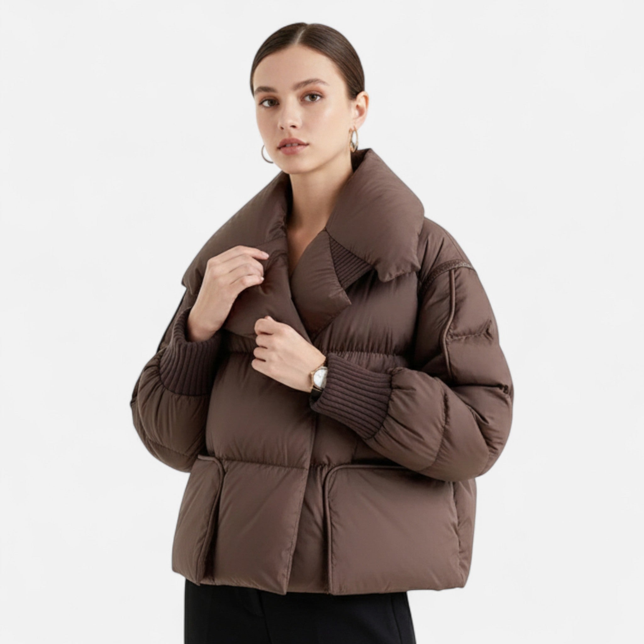 Ancienne Monde | Doudoune Femme 90% Duvet à Manches Amovibles