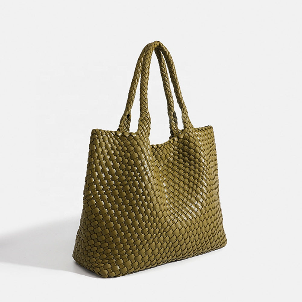 Sac tote femme tresseé grande contenance