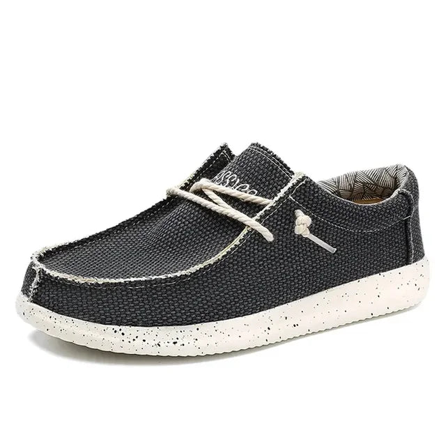 Chaussures homme slip-on tissu souple