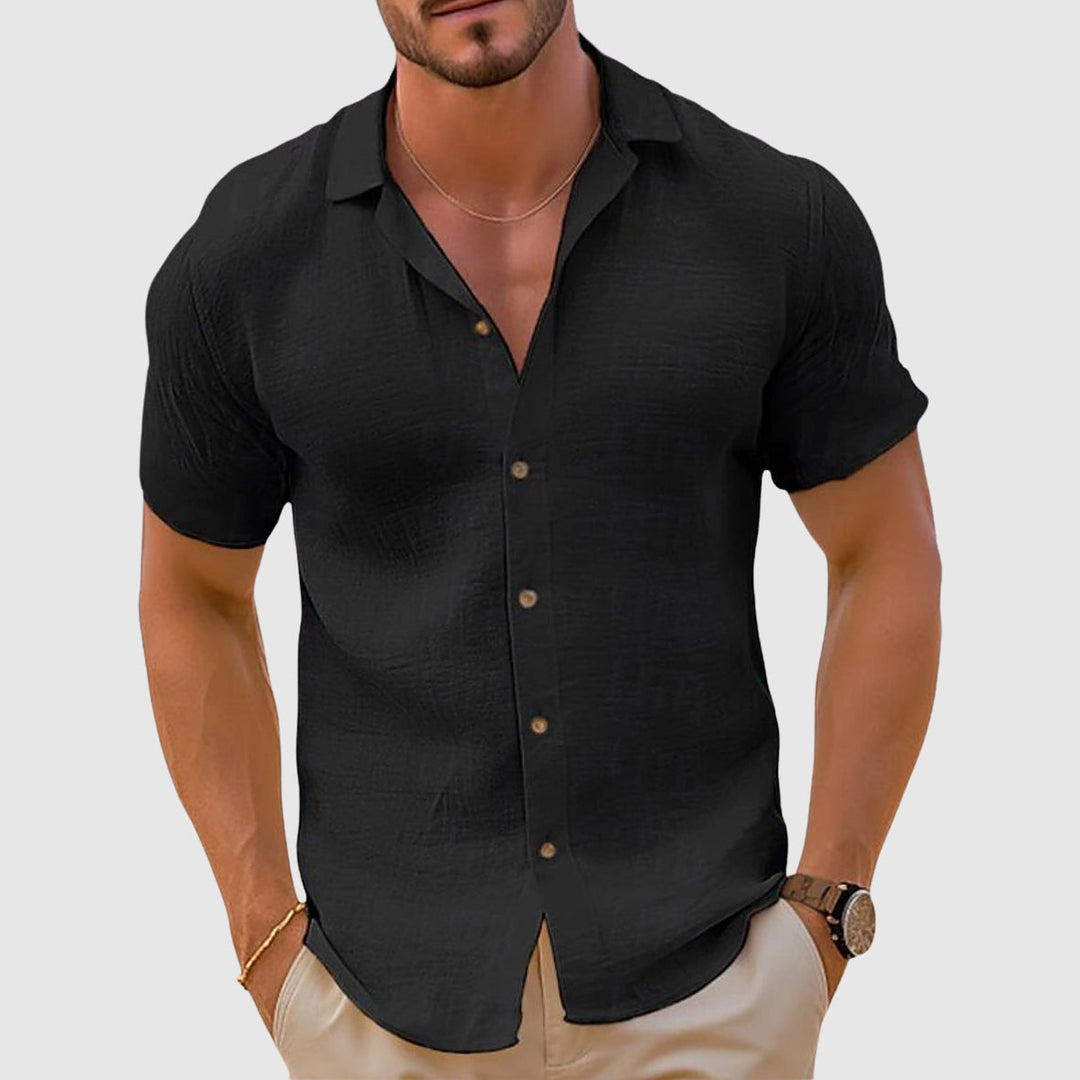 Chemise En Lin Coupe Décontractée