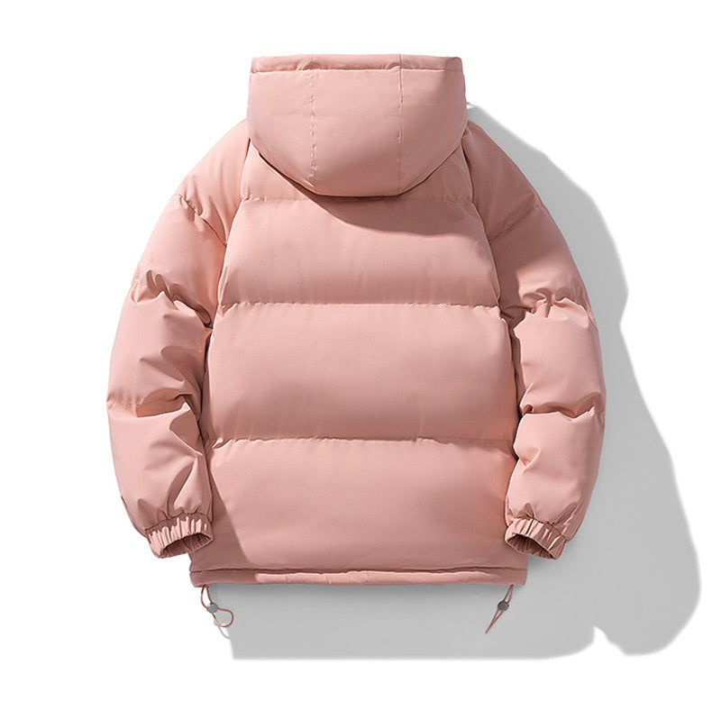 Men’s Quilted Puffer Jacket - Soft Hood and Elastic Cuffs, Regular Fit