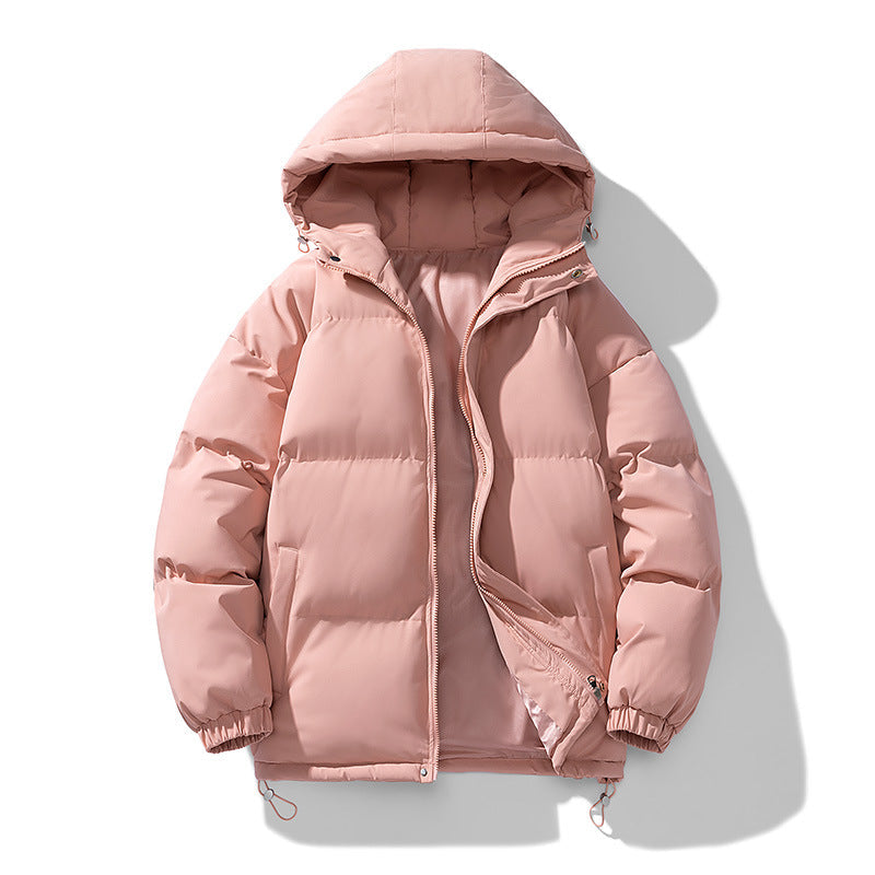 Men’s Quilted Puffer Jacket - Soft Hood and Elastic Cuffs, Regular Fit