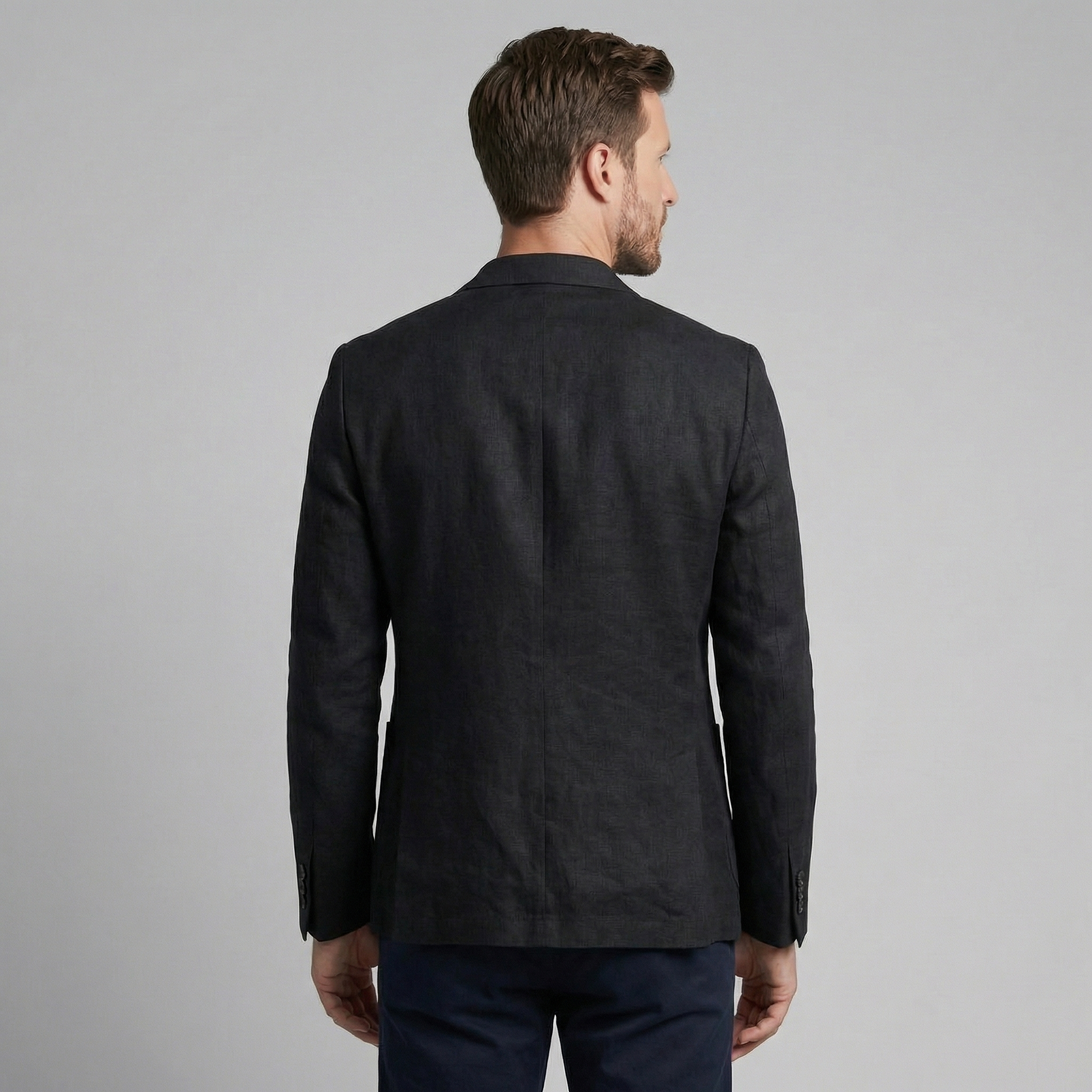 Lniana marynarka męska | elegancki blezer na wakacje