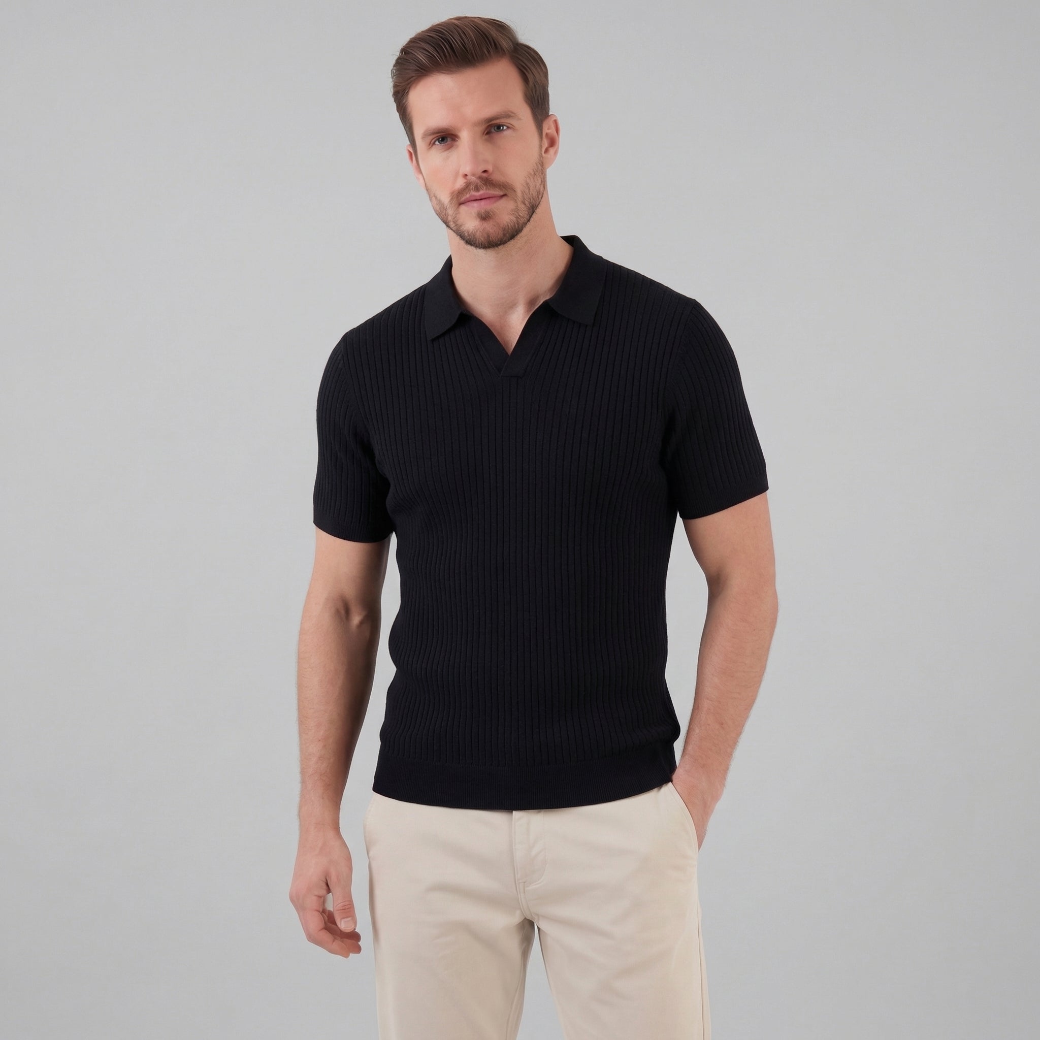 Haut polo homme | maille coton moderne