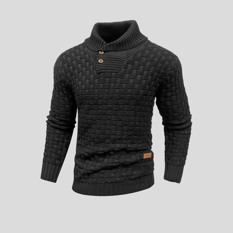 Pull en Coton et Bambou Homme – Col Haut et Coupe Souple Intemporelle