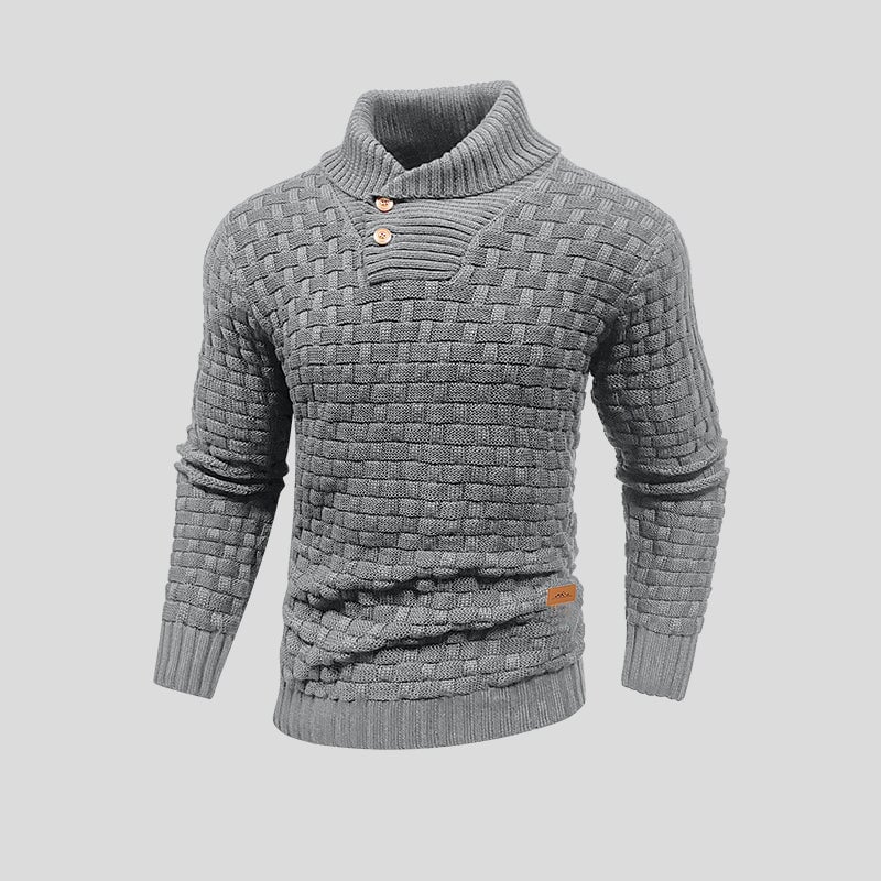 Pull en Coton et Bambou Homme – Col Haut et Coupe Souple Intemporelle