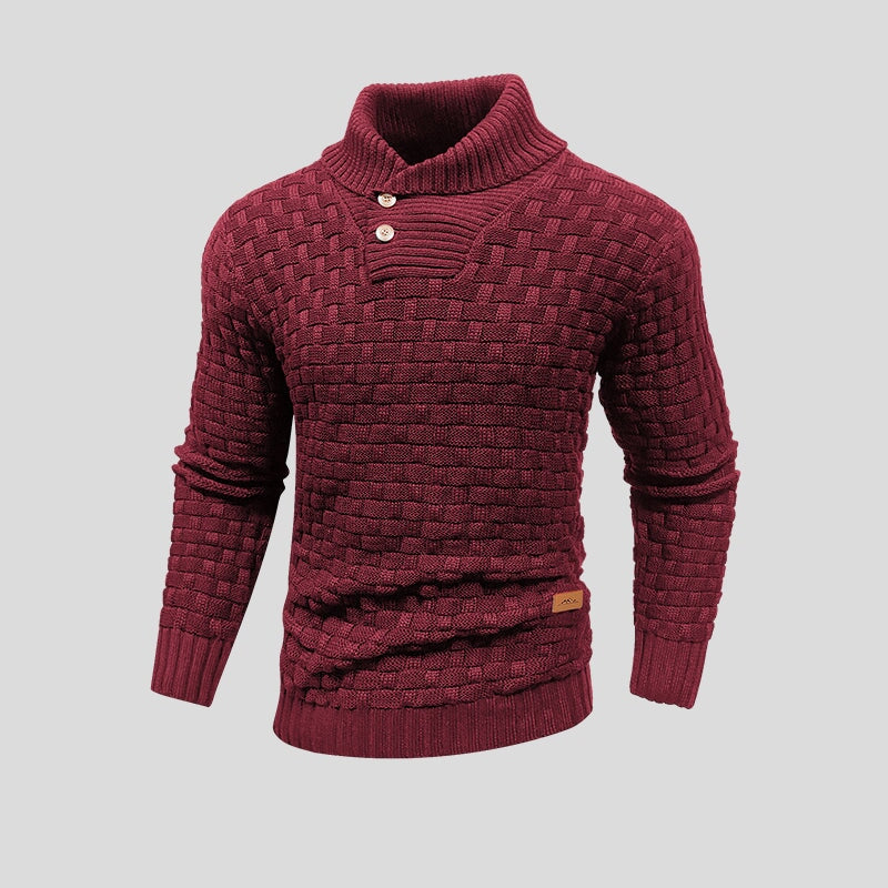 Pull en Coton et Bambou Homme – Col Haut et Coupe Souple Intemporelle