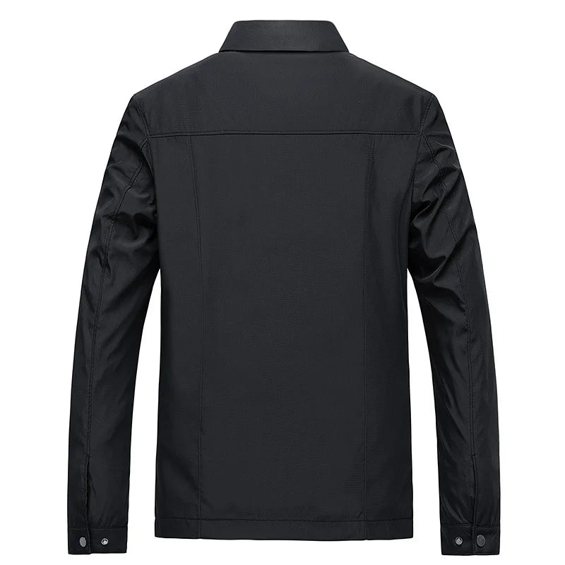 Men’s Water-Repellent Jacket – Clean Cut and Classic Collar, Timeless Style