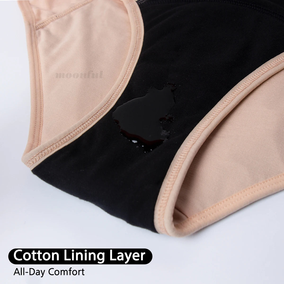 Pantaloni scurți pentru menstruație cu flux abundent, set de 3 bucăți