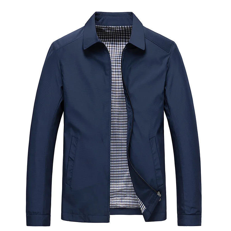 Men’s Water-Repellent Jacket – Clean Cut and Classic Collar, Timeless Style