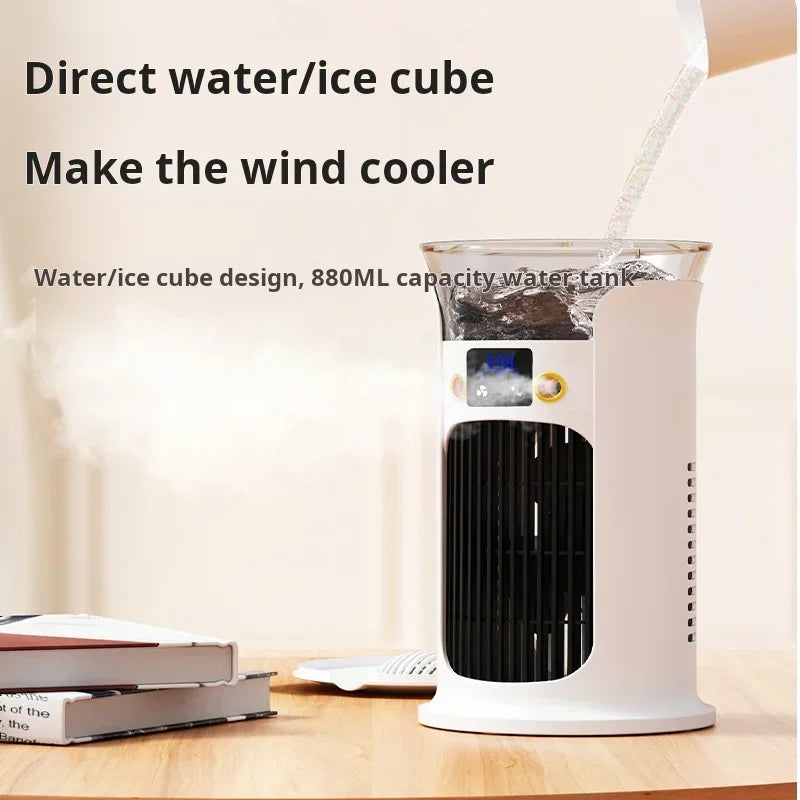 Prenosný USB mini stolný ventilátor na osobné chladenie